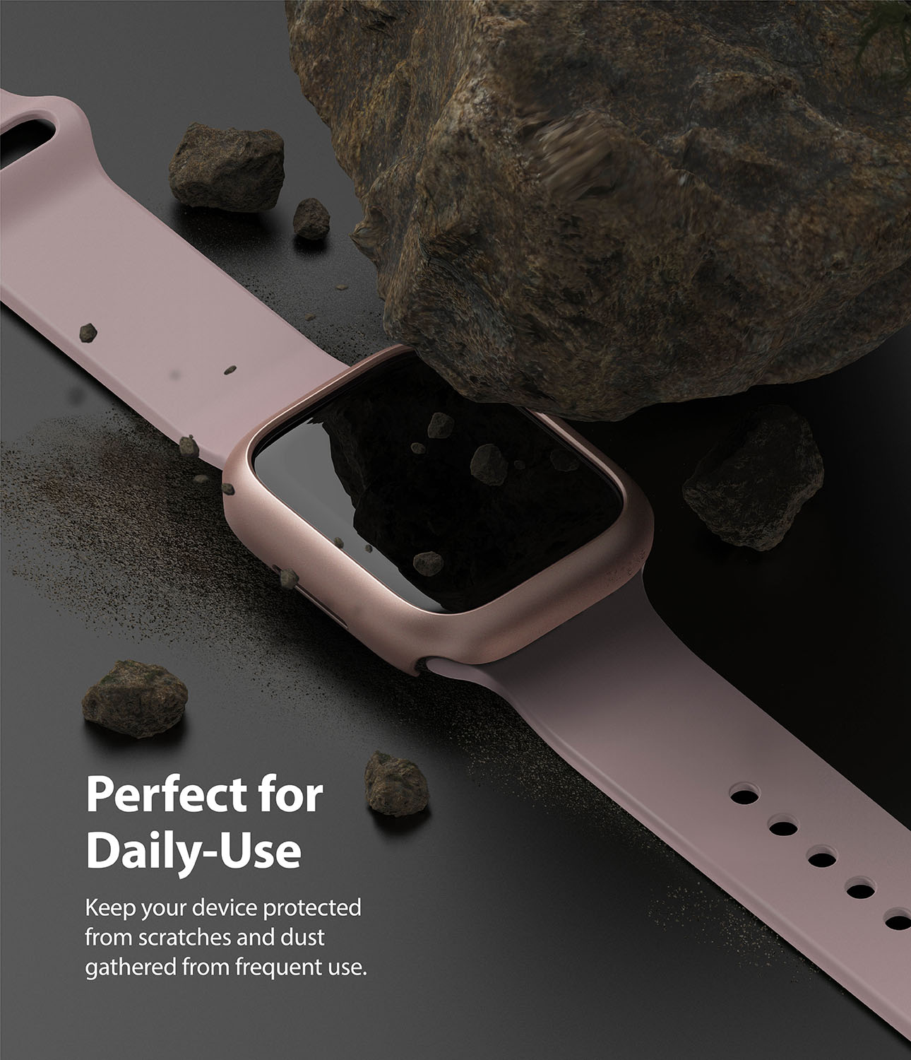 Funda Slim (2 piezas) Apple Watch 41mm Series 9 Pink & Clear
