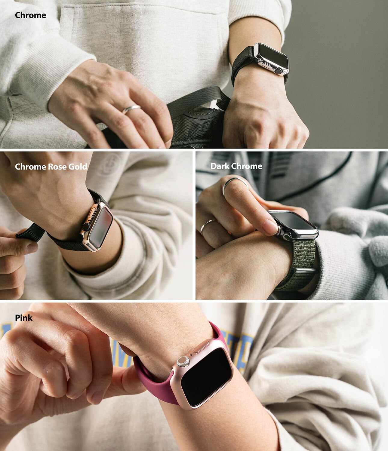 Funda Slim (2 piezas) Apple Watch Series 7 41mm Multi color/patrón