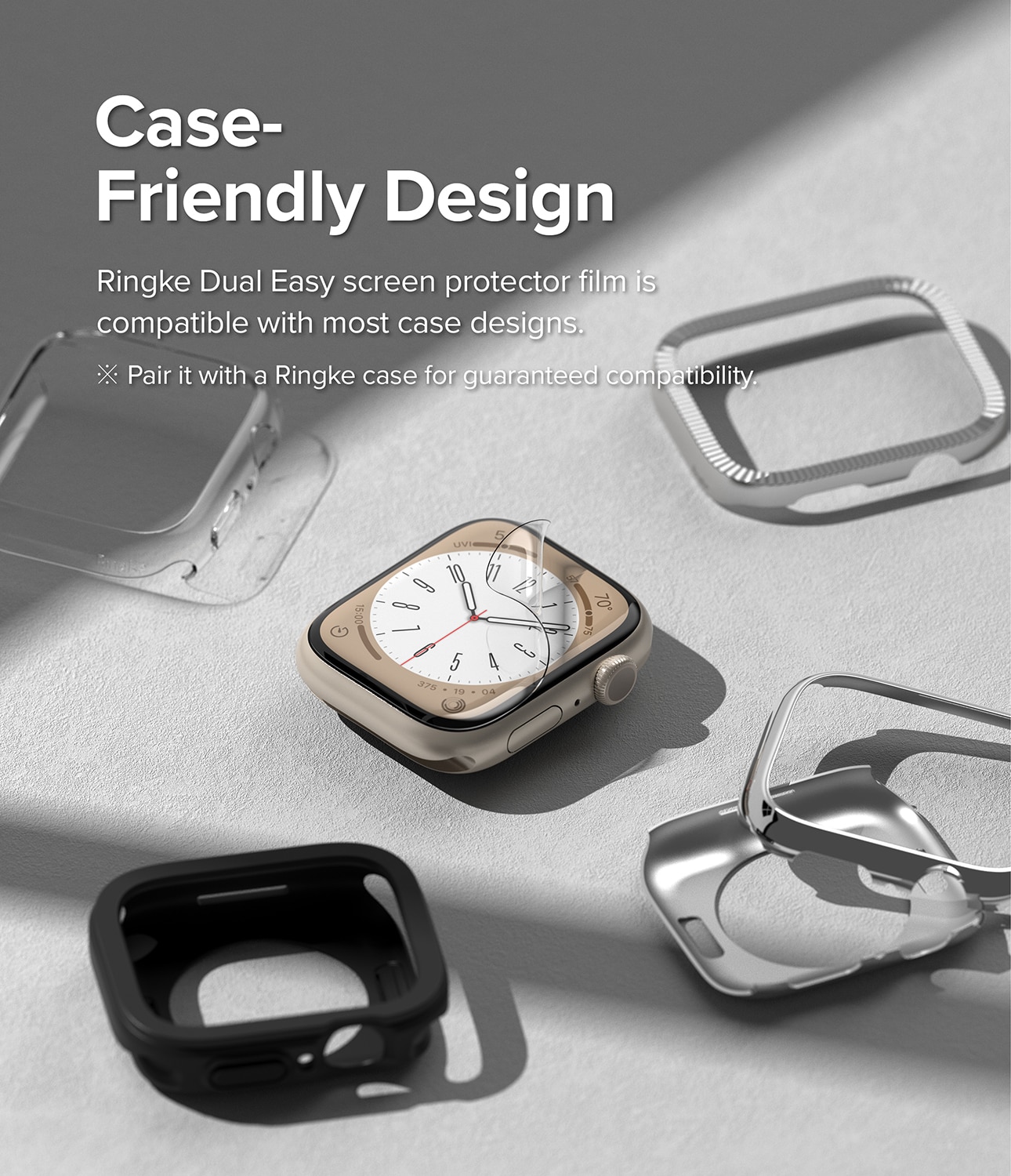 Dual Easy Screen Protector (3 piezas) Apple Watch 41mm Series 9
