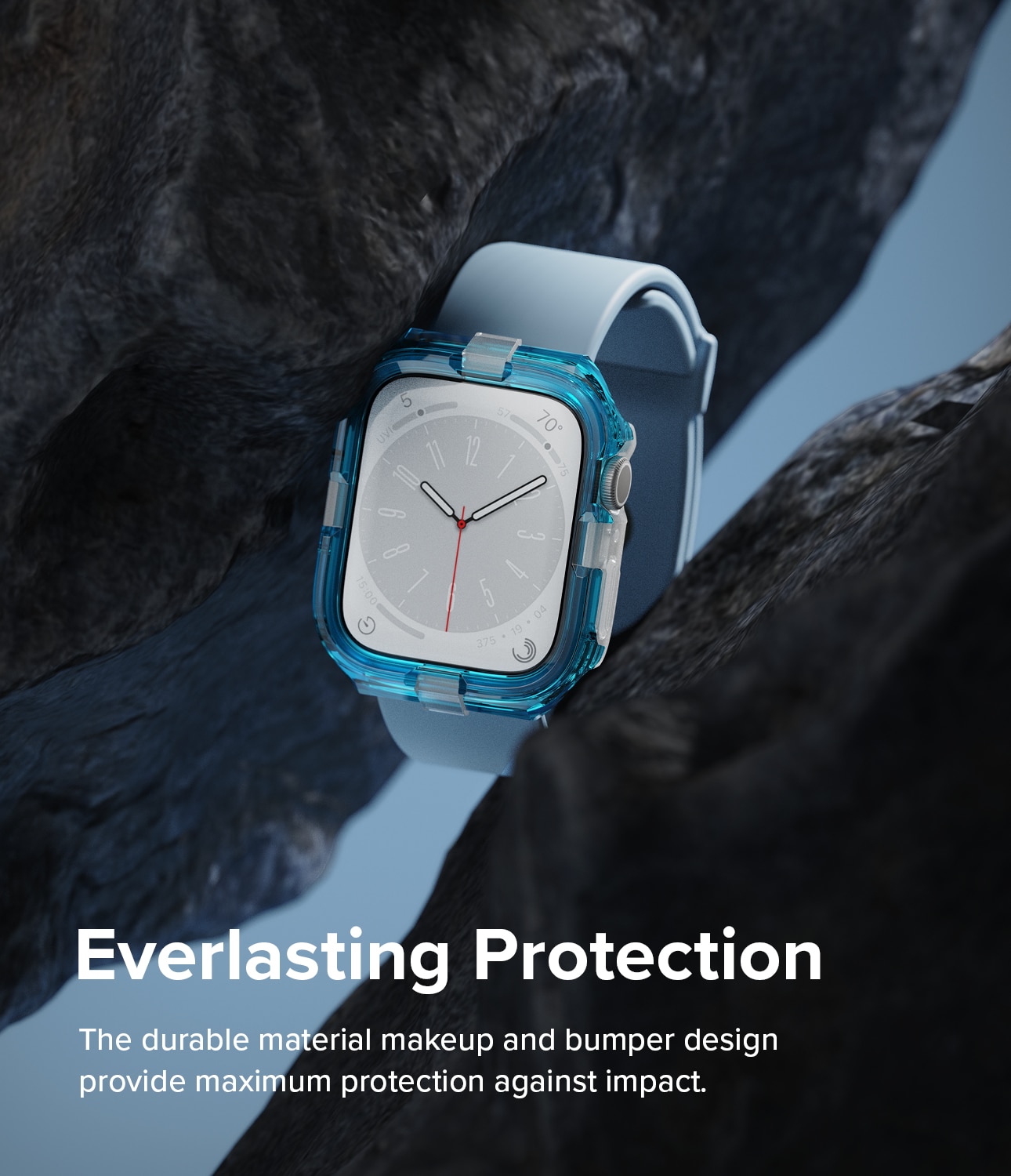 Funda Fusion Bumper Apple Watch 45mm Series 8 Neon Blue