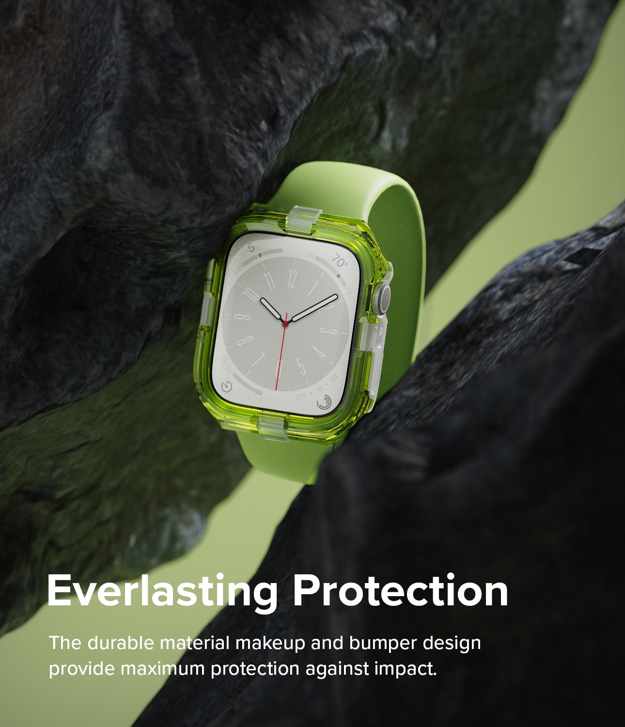 Funda Fusion Bumper Apple Watch 45mm Series 8 Neon Green