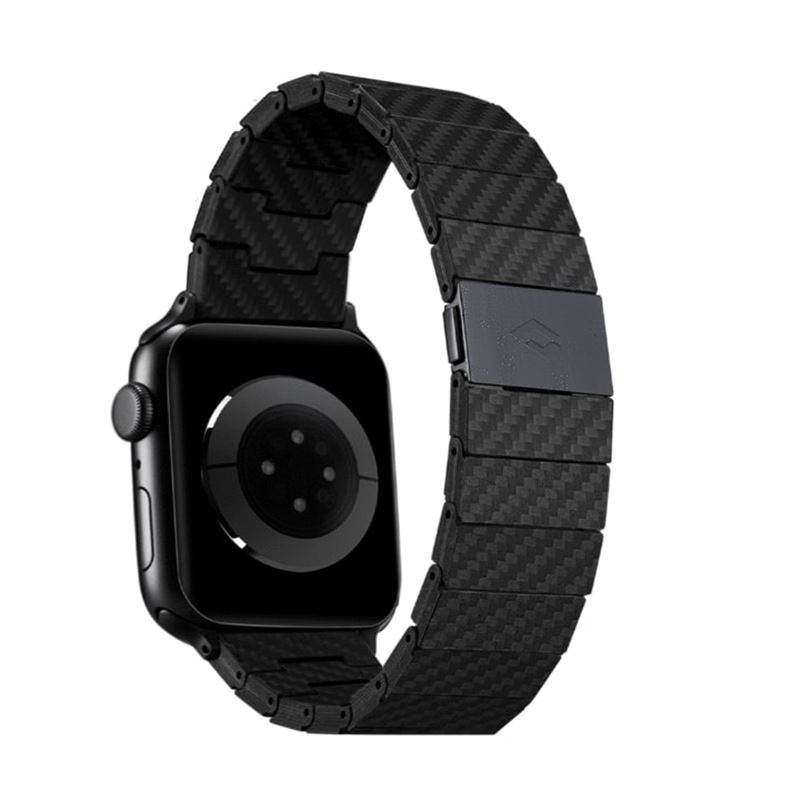 Apple Watch SE 44mm Correa Modern Carbon Fiber Black