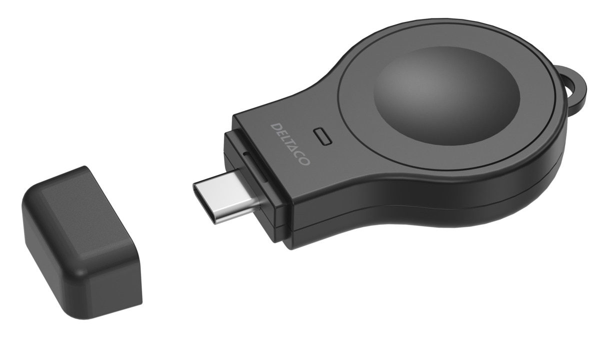 Mini-cargador Inalámbrico para Apple Watch USB-C 2W, negro