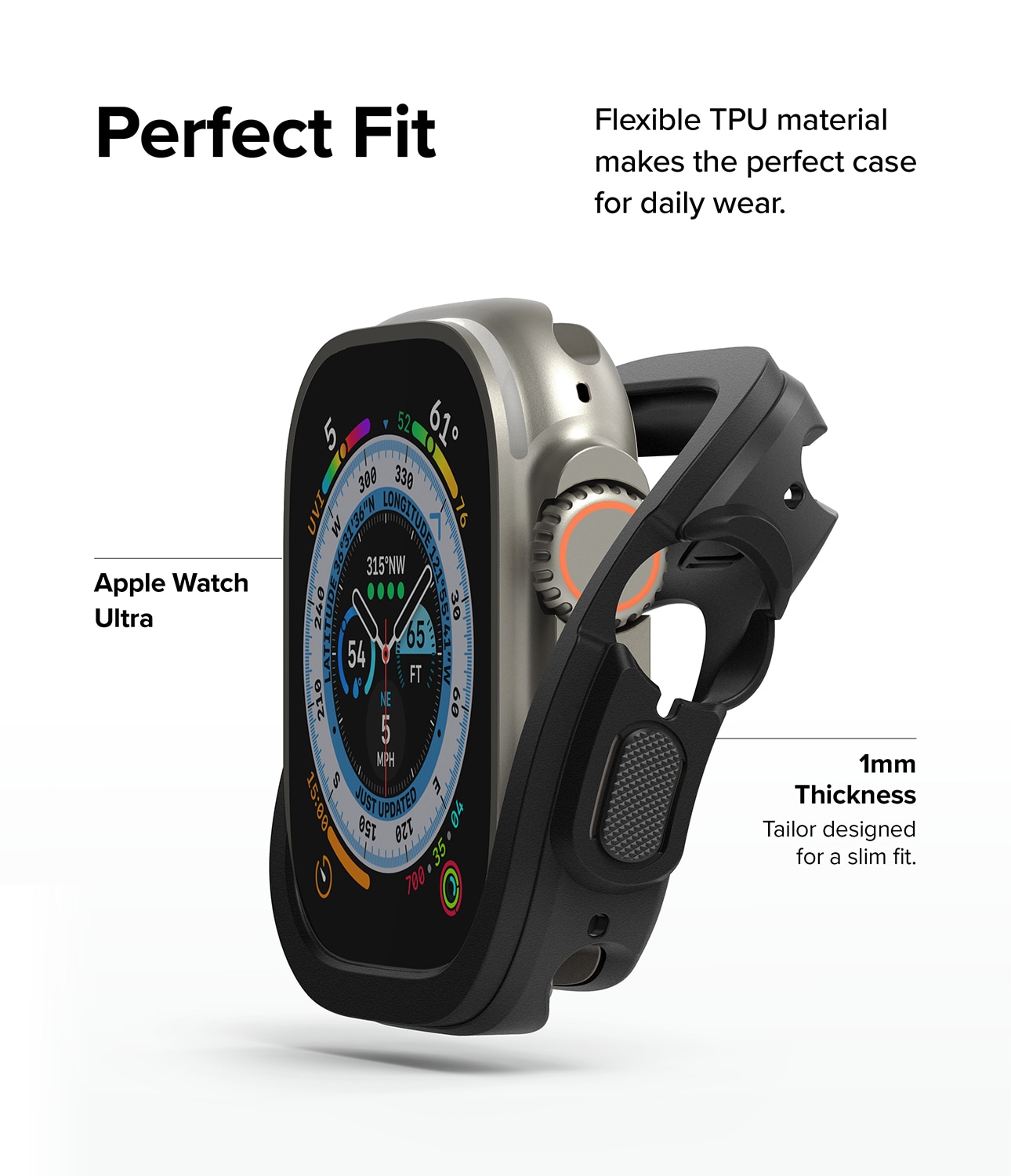 Funda Air Sports Apple Watch Ultra 49mm 1st Gen Black