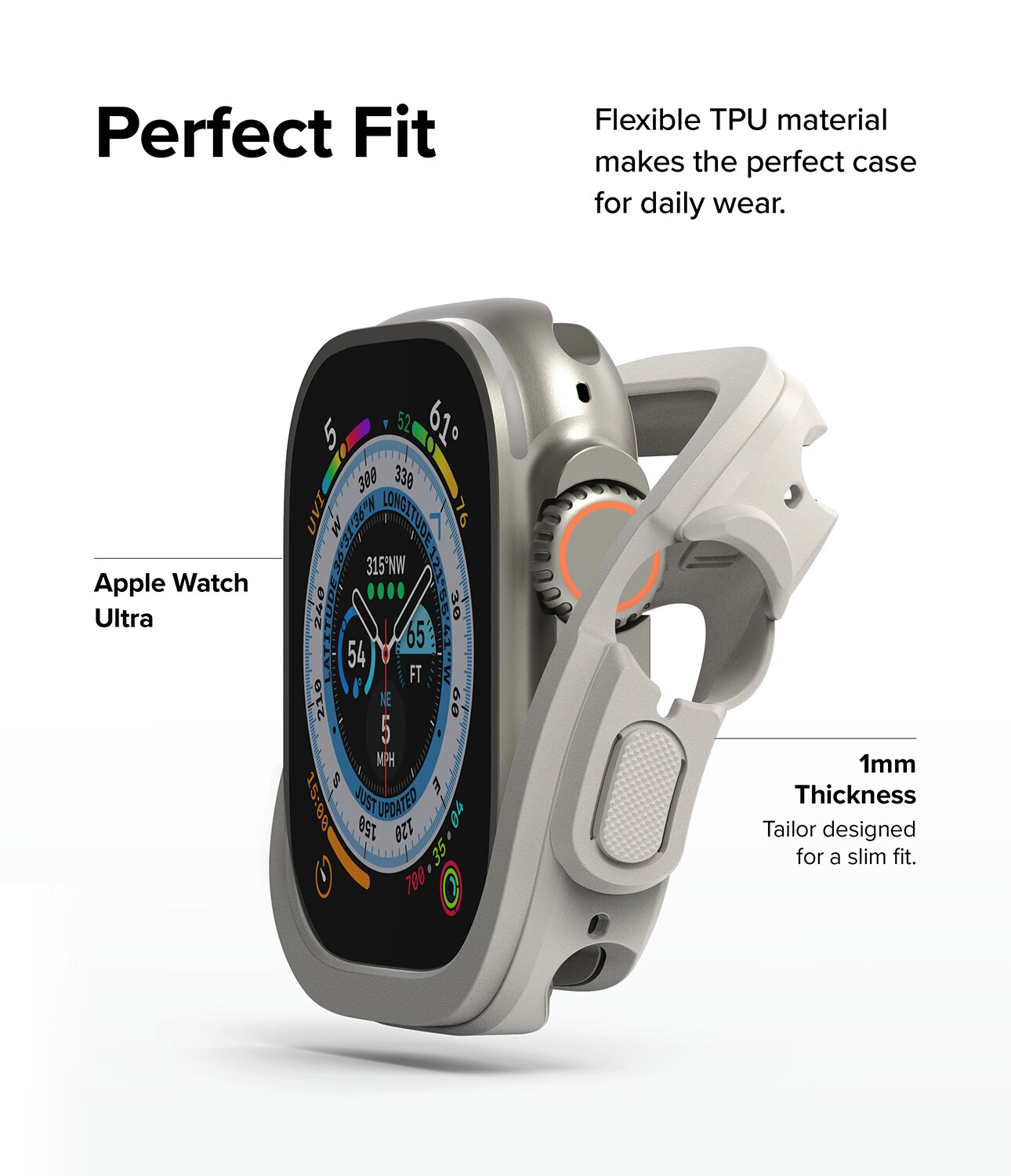 Funda Air Sports Apple Watch Ultra 49mm 2nd Gen Warm Gray