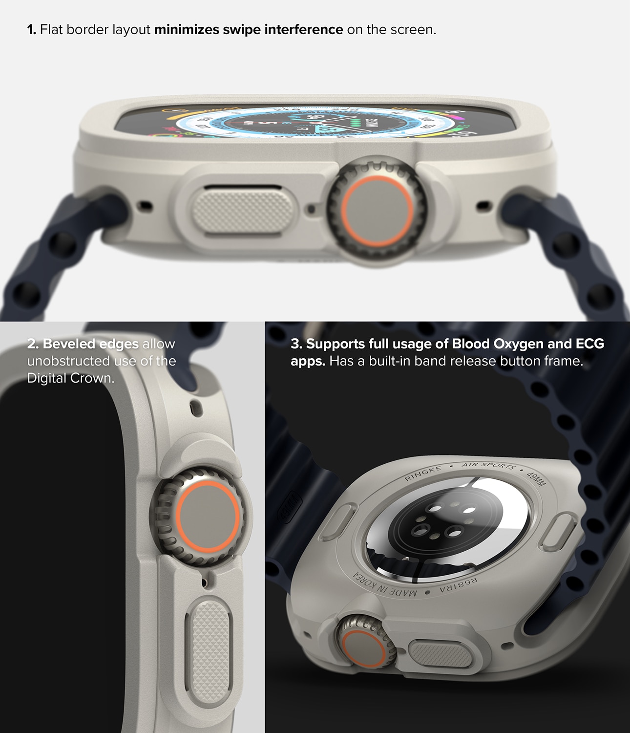 Funda Air Sports Apple Watch Ultra 2 49mm Warm Gray