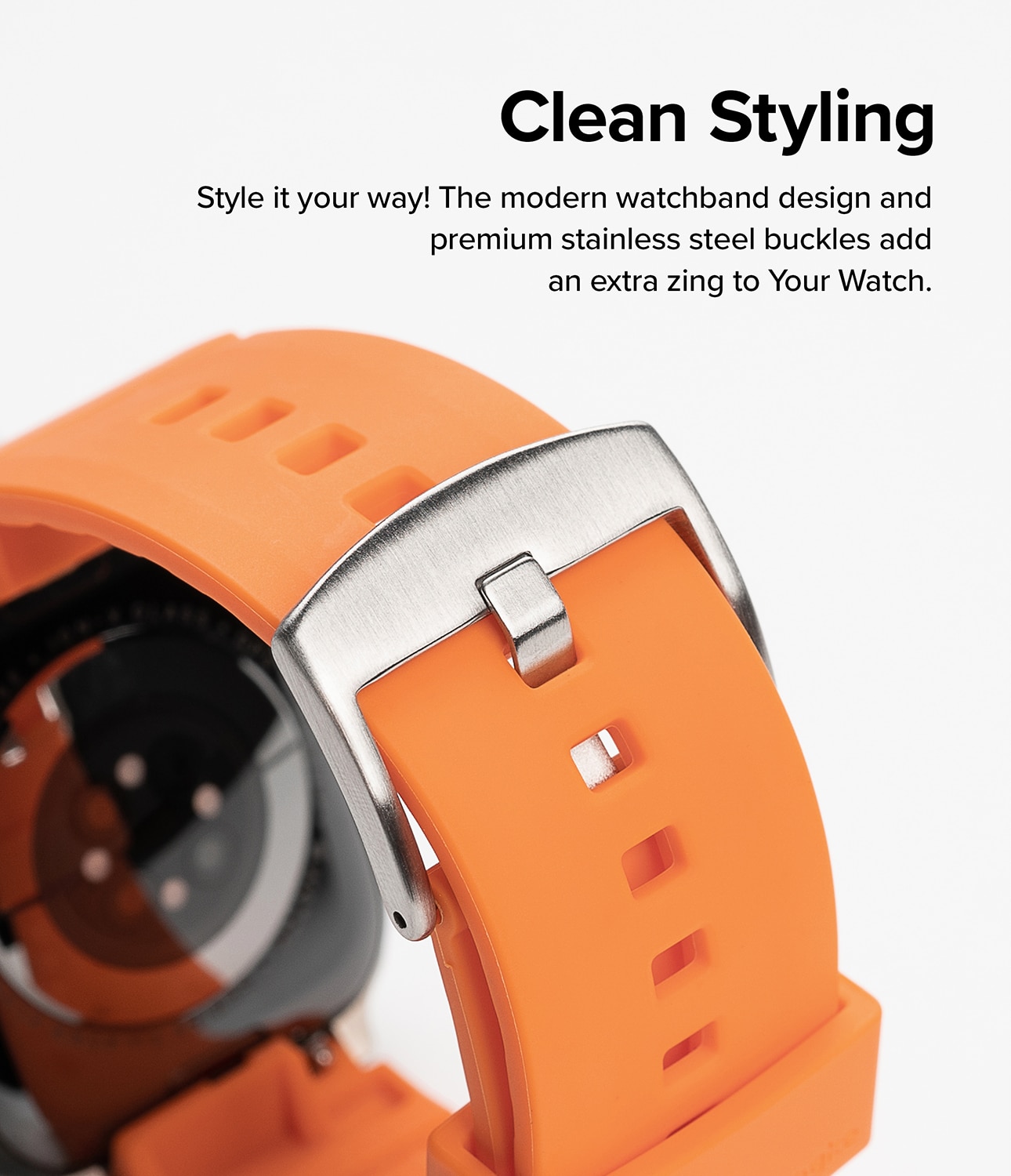 Rubber One Bold Band Apple Watch SE 44mm Orange