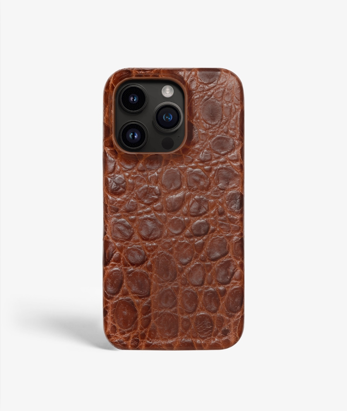 Funda iPhone 14 Pro Small Croco Marrón