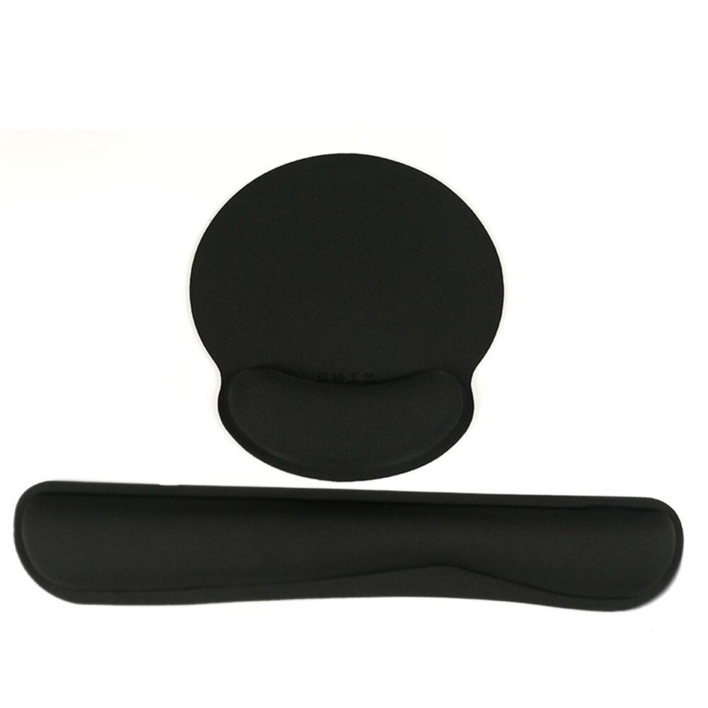 Soporte de muñeca para Teclado y Mousepad, negro