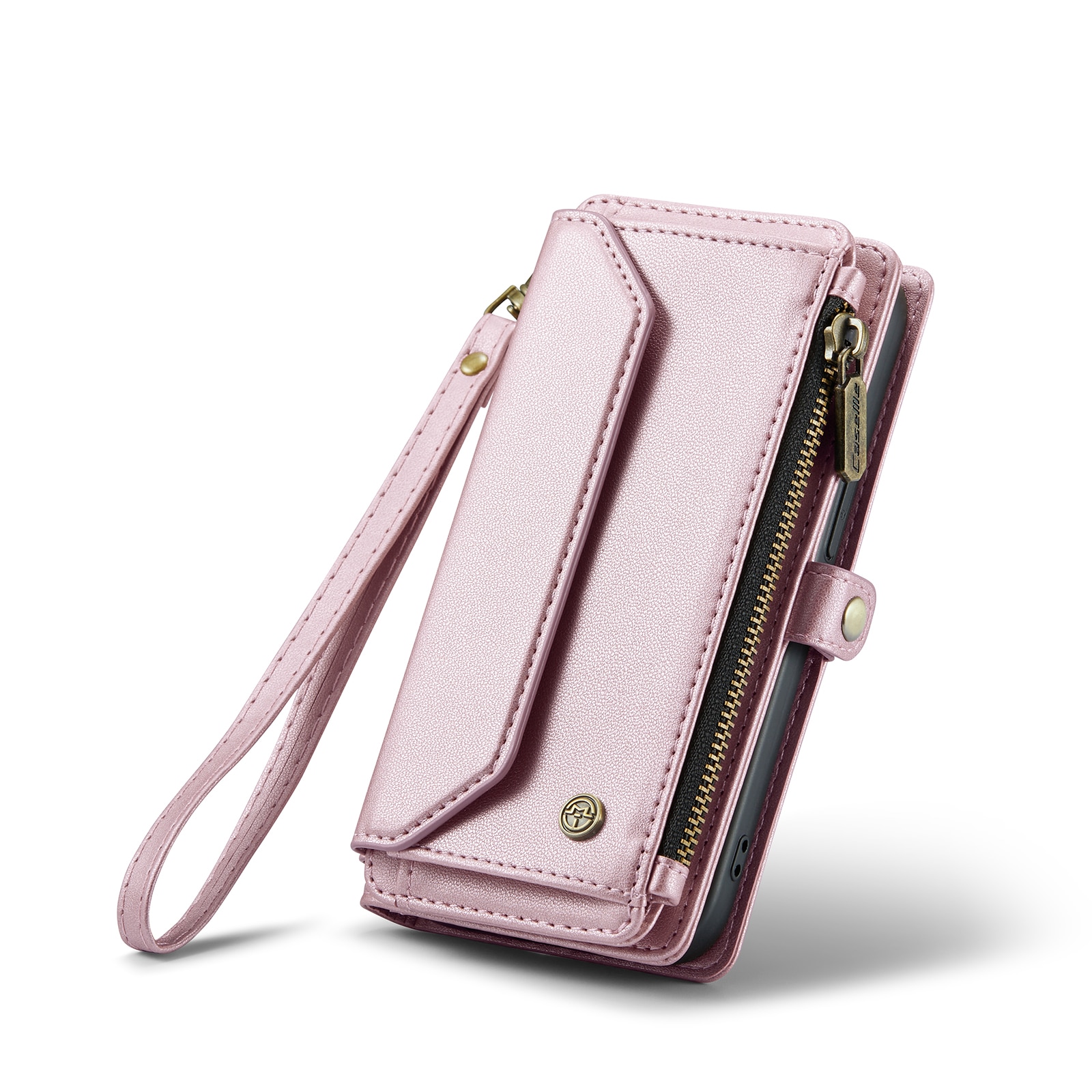 Funda de billetera iPhone 15 Pro rosado