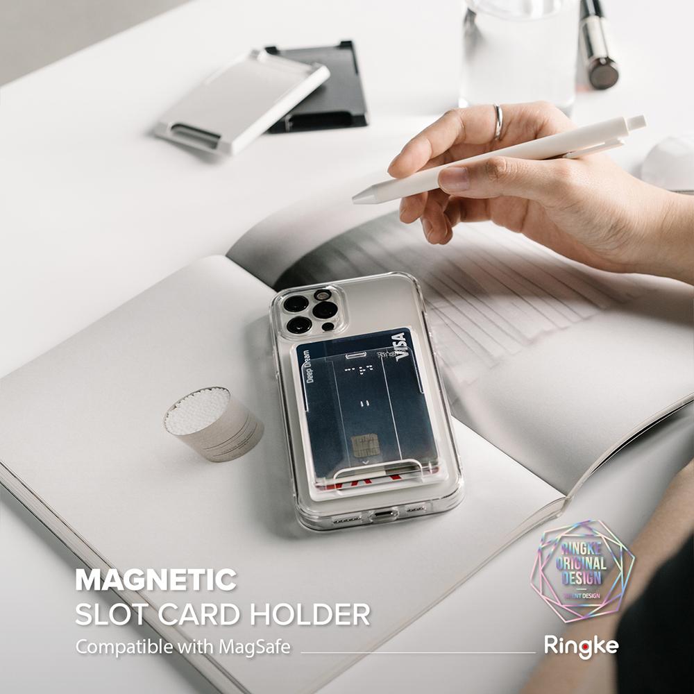 Magnetic Slot Card Holder MagSafe Transparente