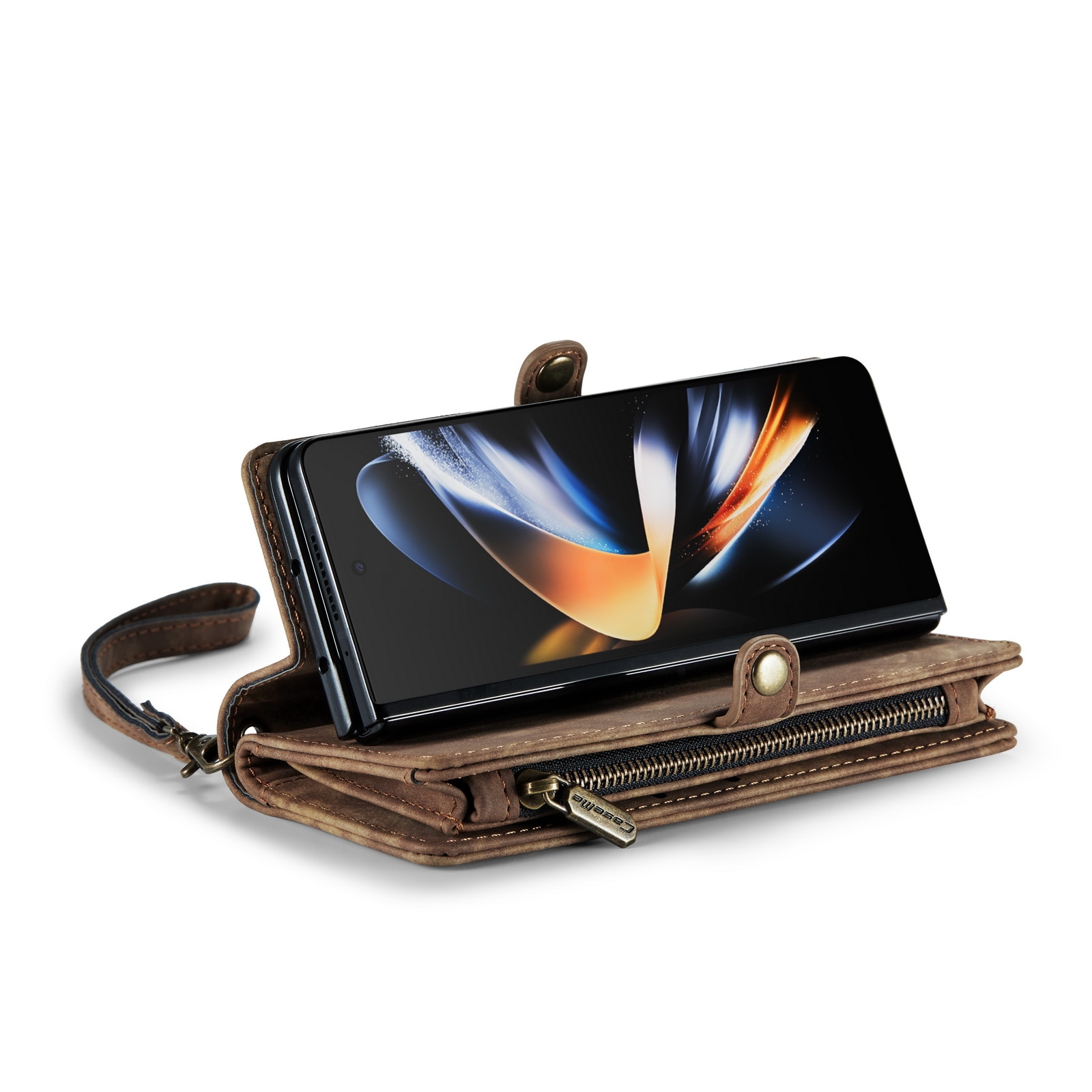 Cartera Multi-Slot Samsung Galaxy Z Fold 5 marrón