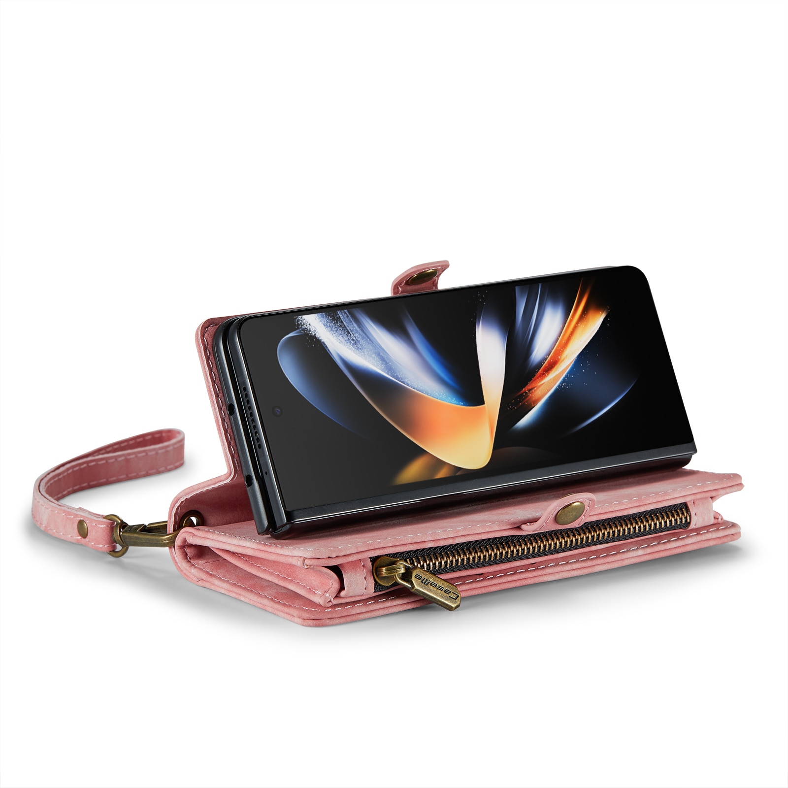 Cartera Multi-Slot Samsung Galaxy Z Fold 5 rosado