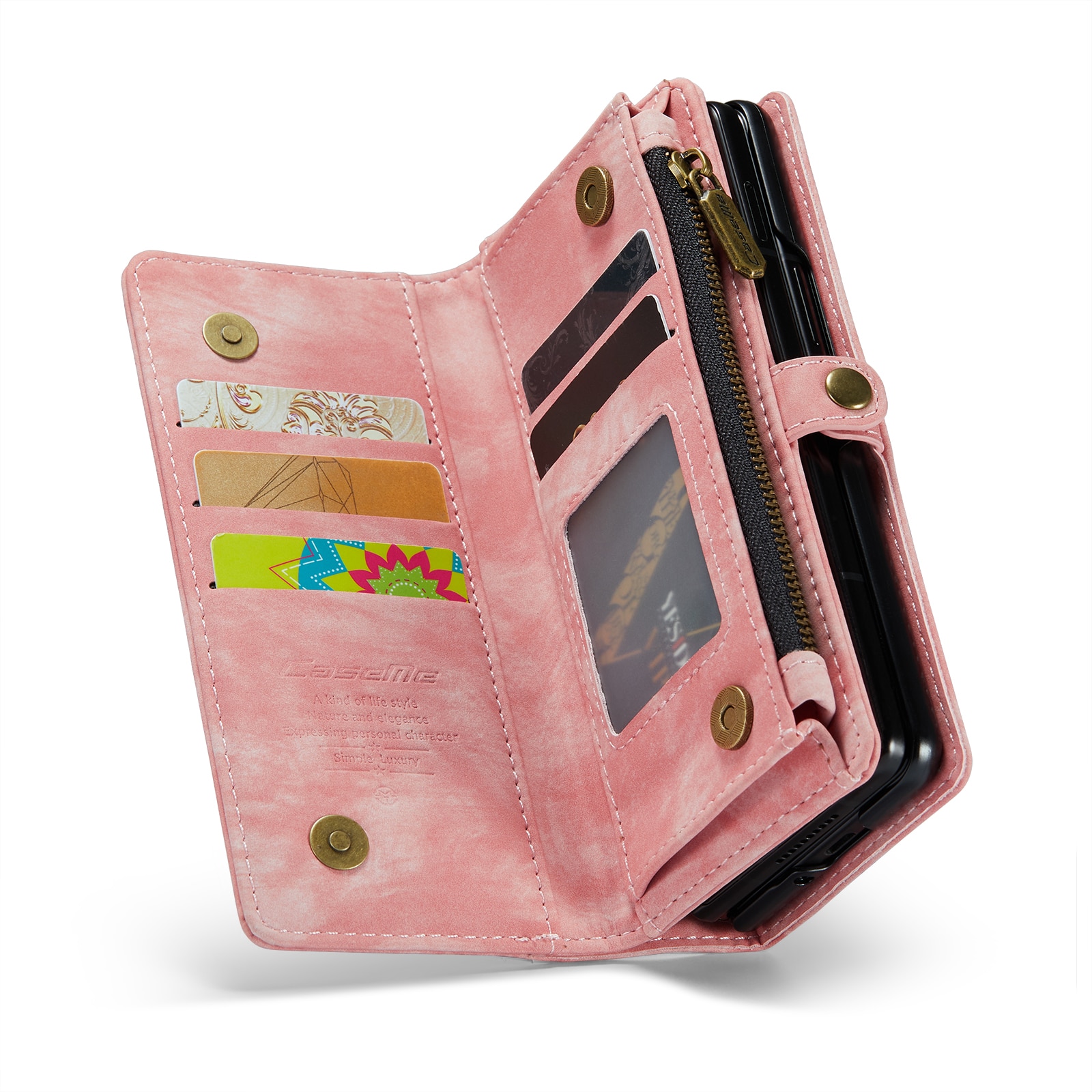 Cartera Multi-Slot Samsung Galaxy Z Fold 4 Rosado