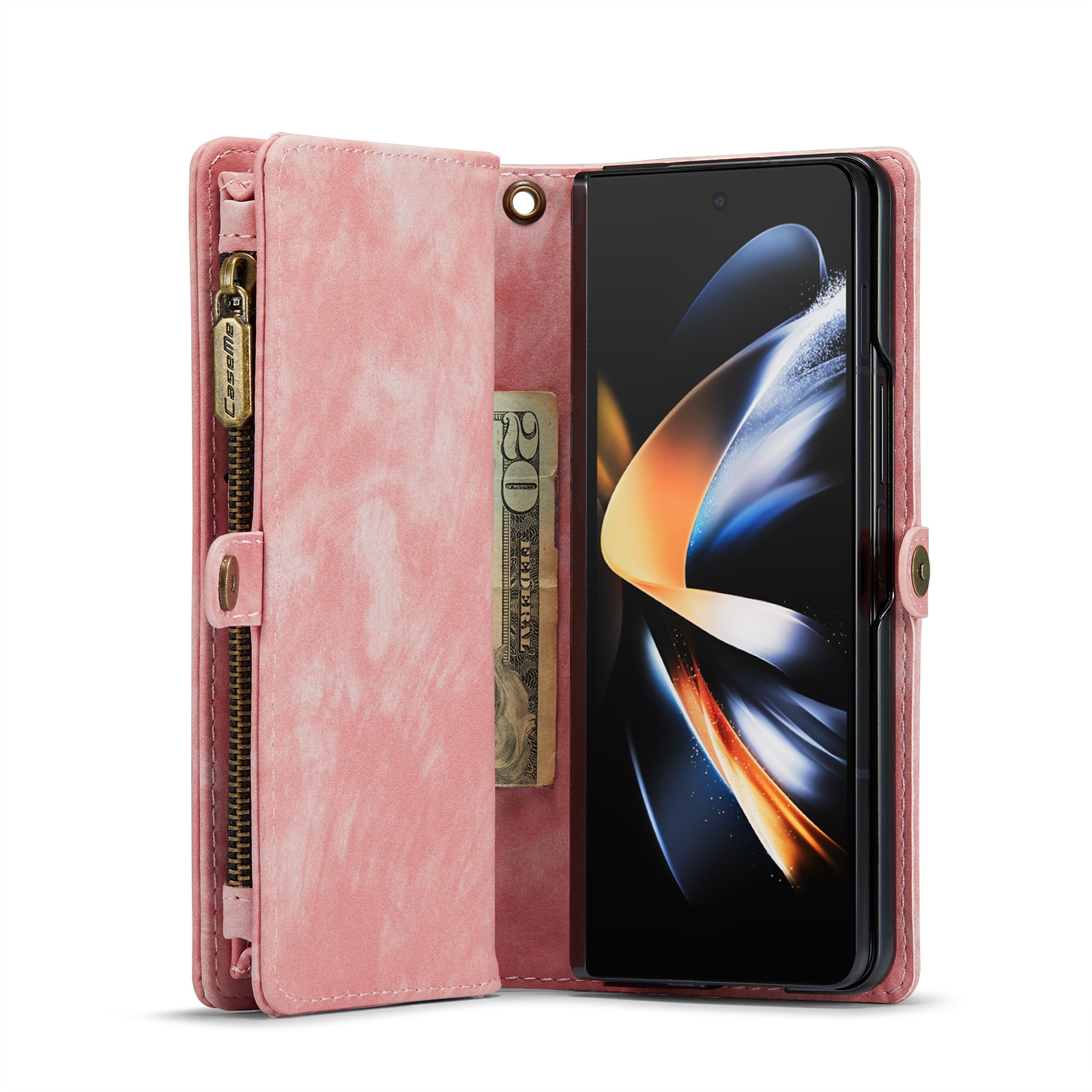 Cartera Multi-Slot Samsung Galaxy Z Fold 4 Rosado