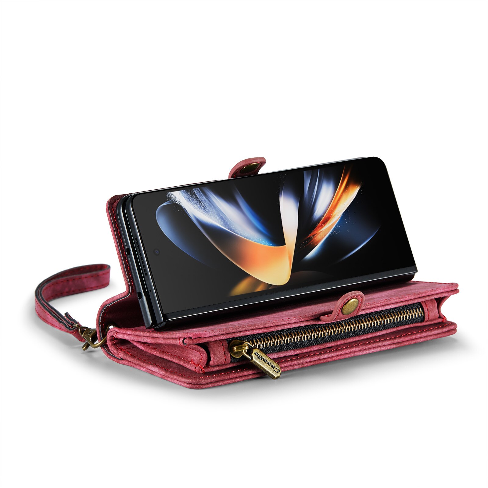 Cartera Multi-Slot Samsung Galaxy Z Fold 5 Rojo