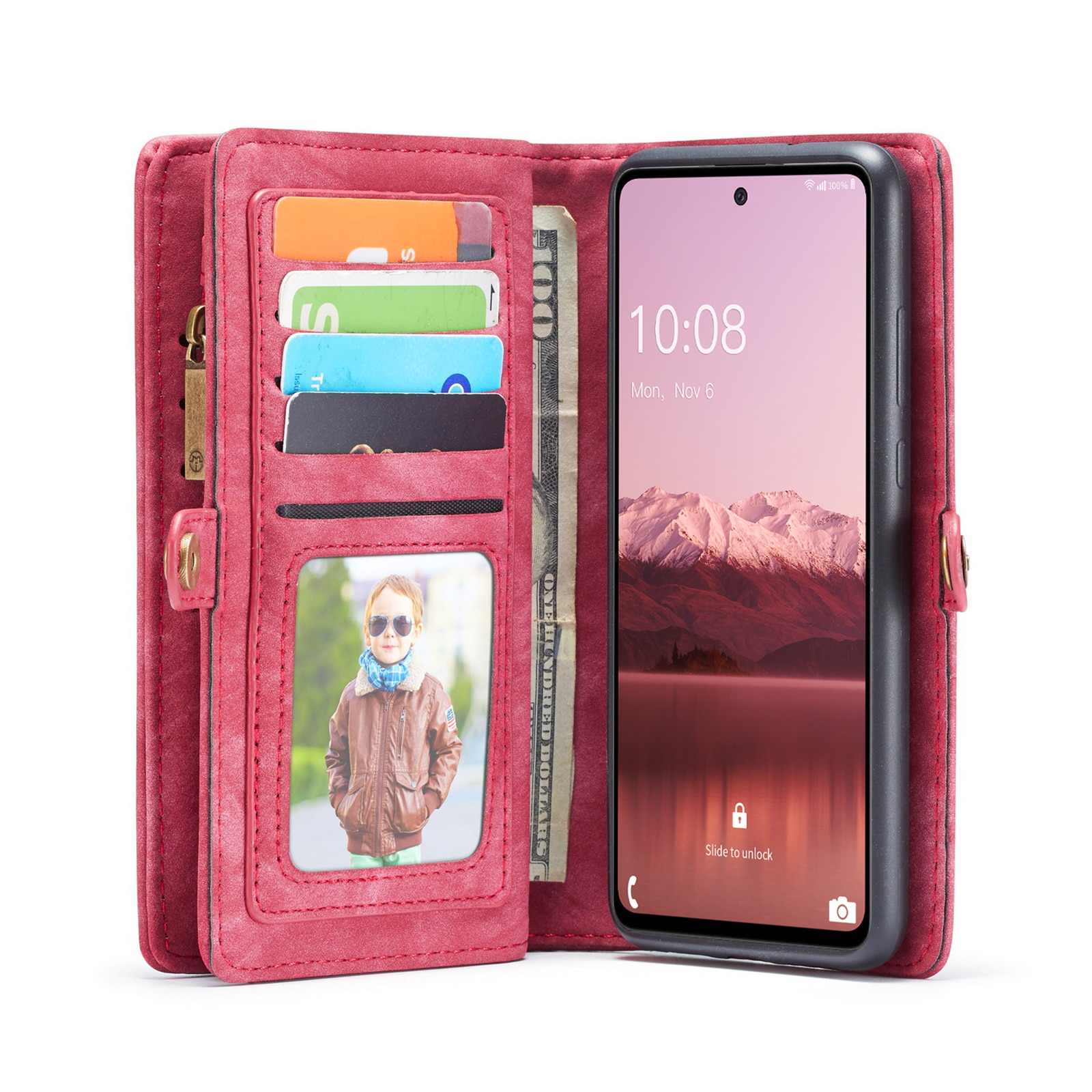 Cartera Multi-Slot Samsung Galaxy A33 Rojo