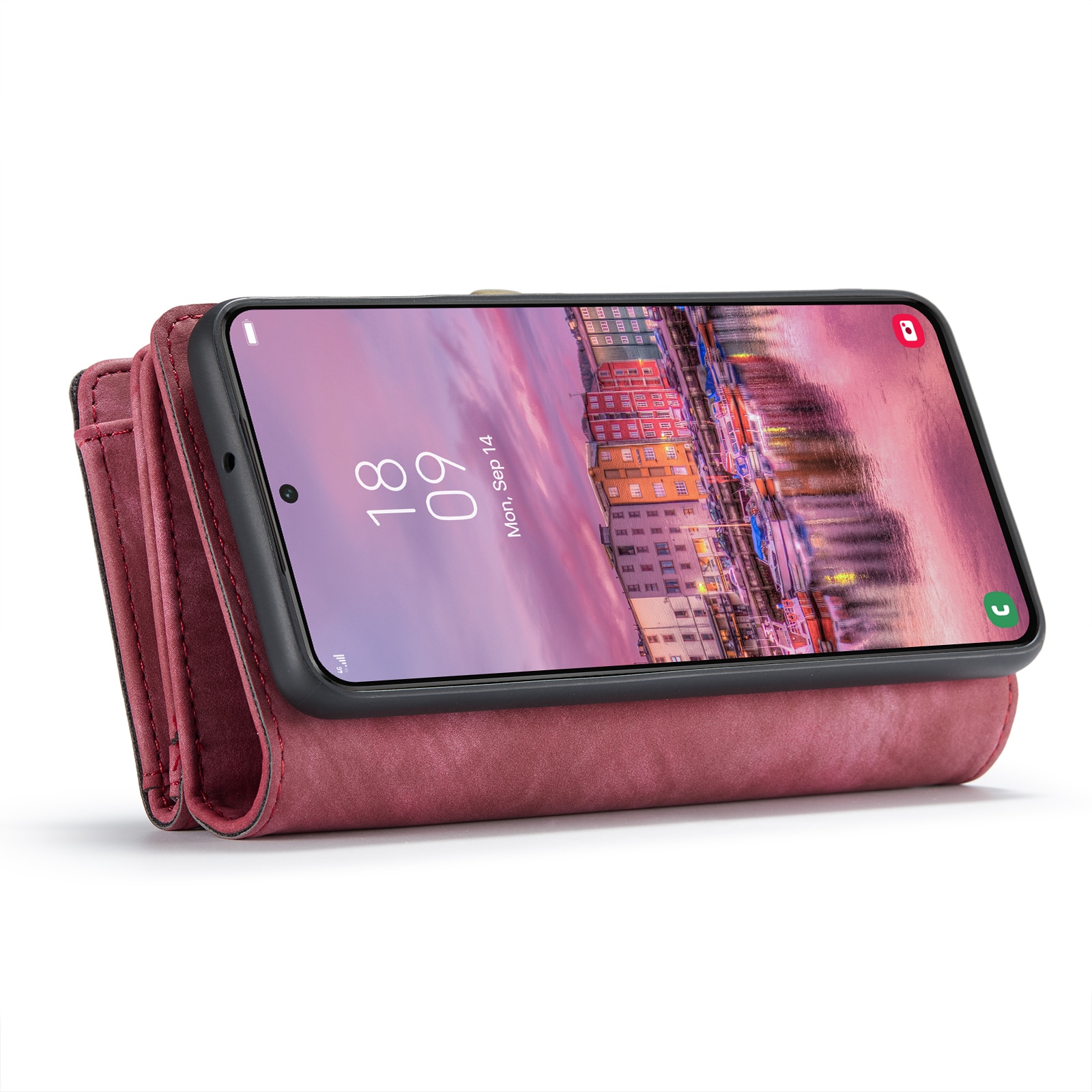 Cartera Multi-Slot Samsung Galaxy S22 Rojo