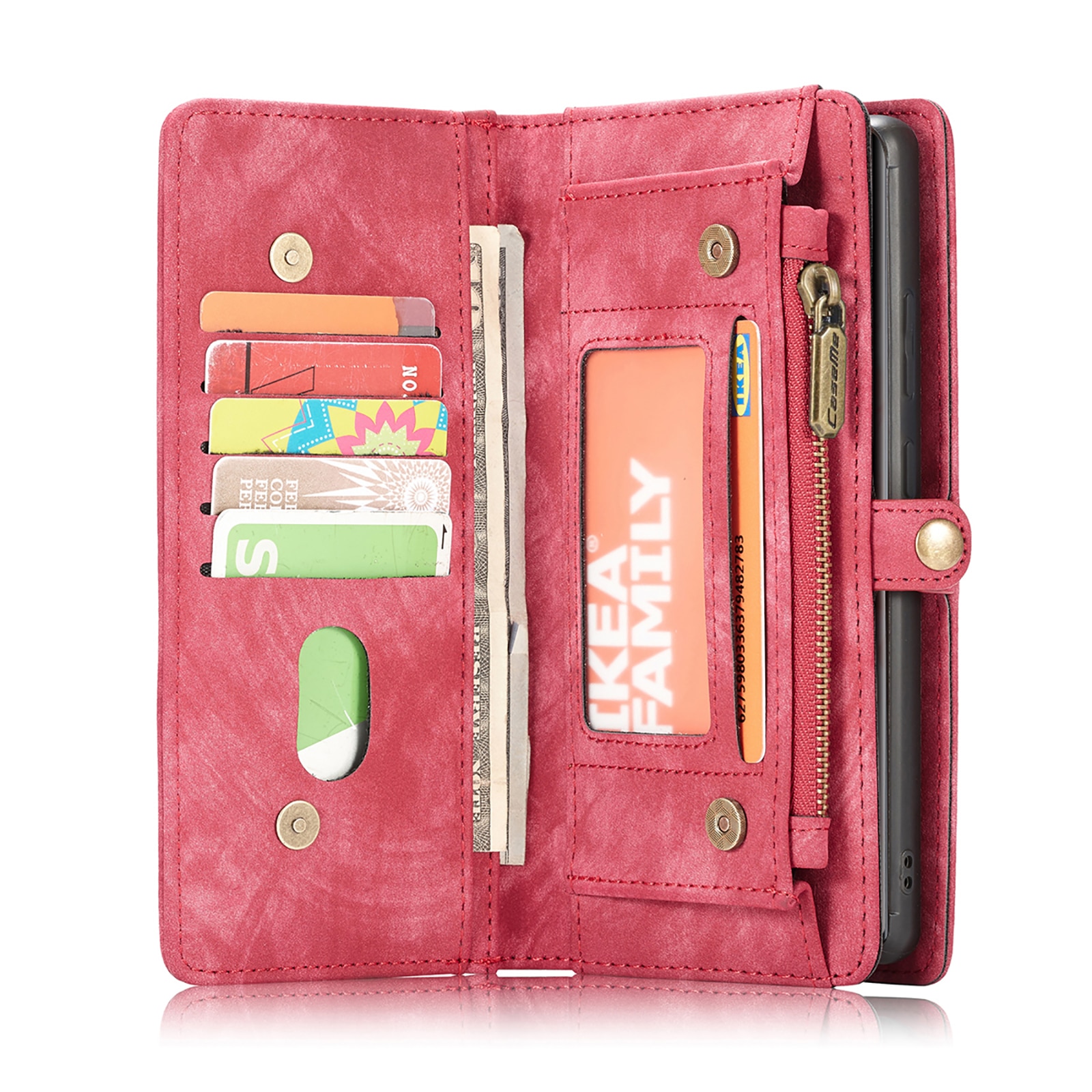 Cartera Multi-Slot Samsung Galaxy S22 Ultra Rojo