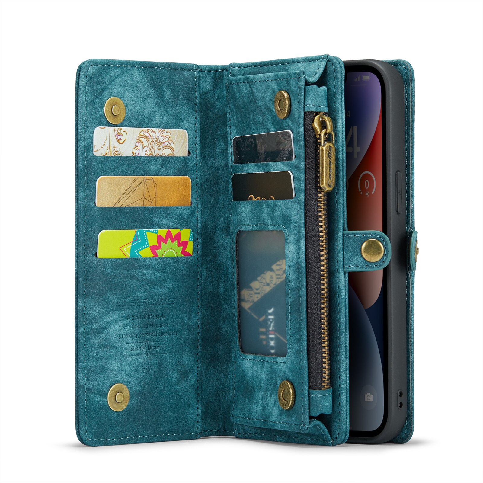 Cartera Multi-Slot iPhone 14 Plus Azul