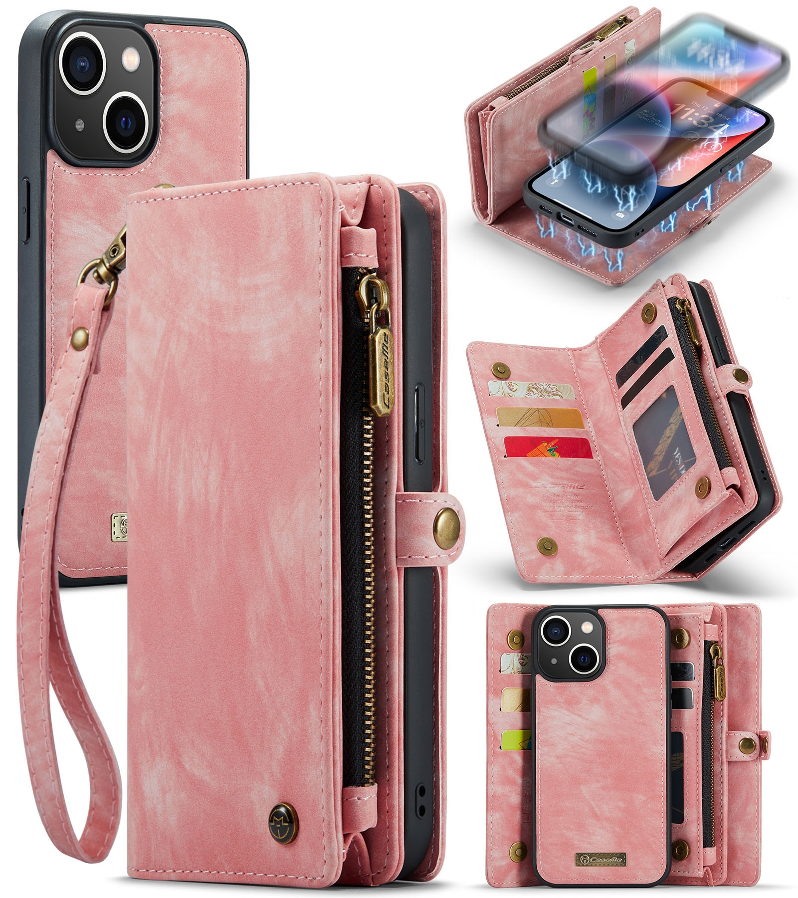 Cartera Multi-Slot iPhone 14 Rosa
