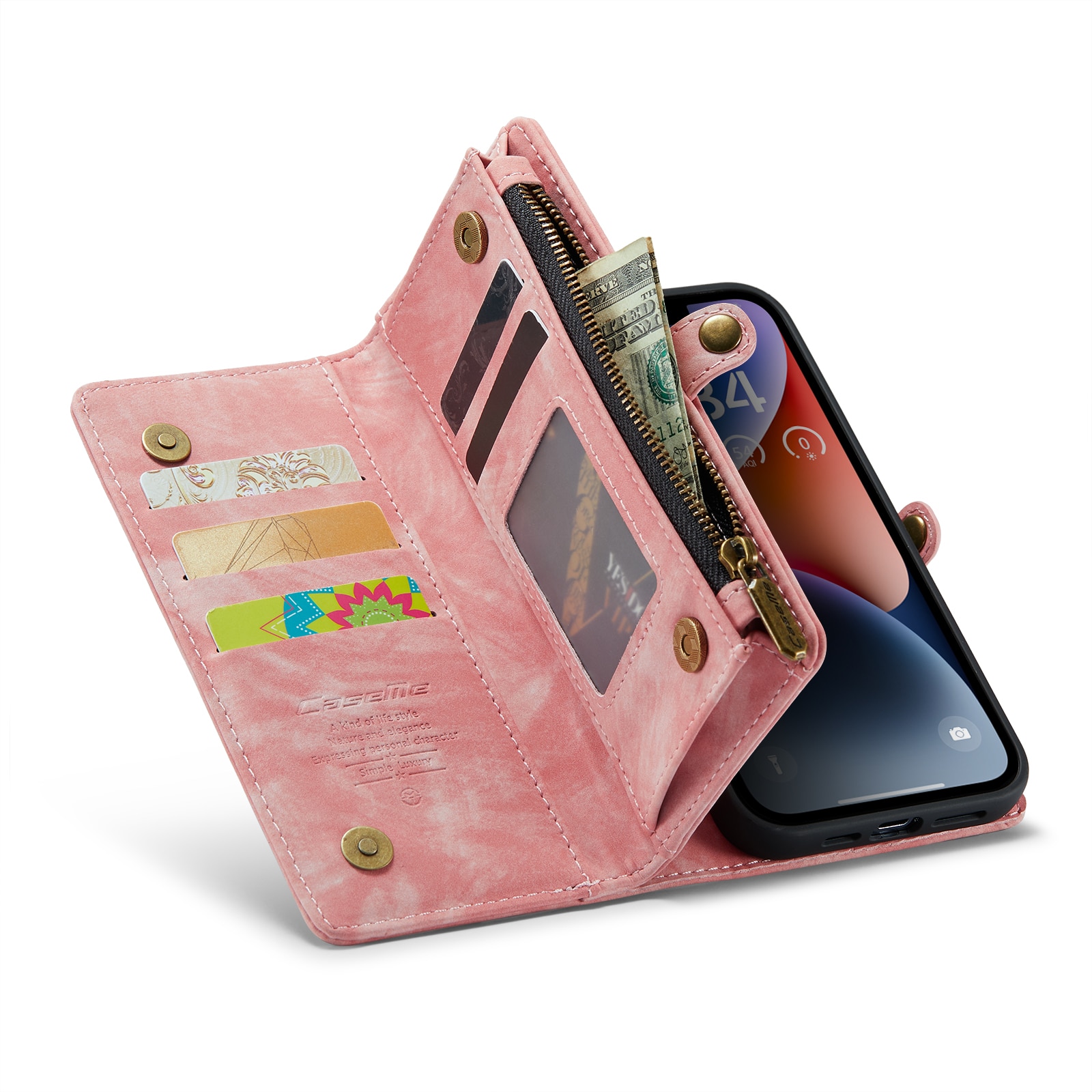 Cartera Multi-Slot iPhone 14 Rosa