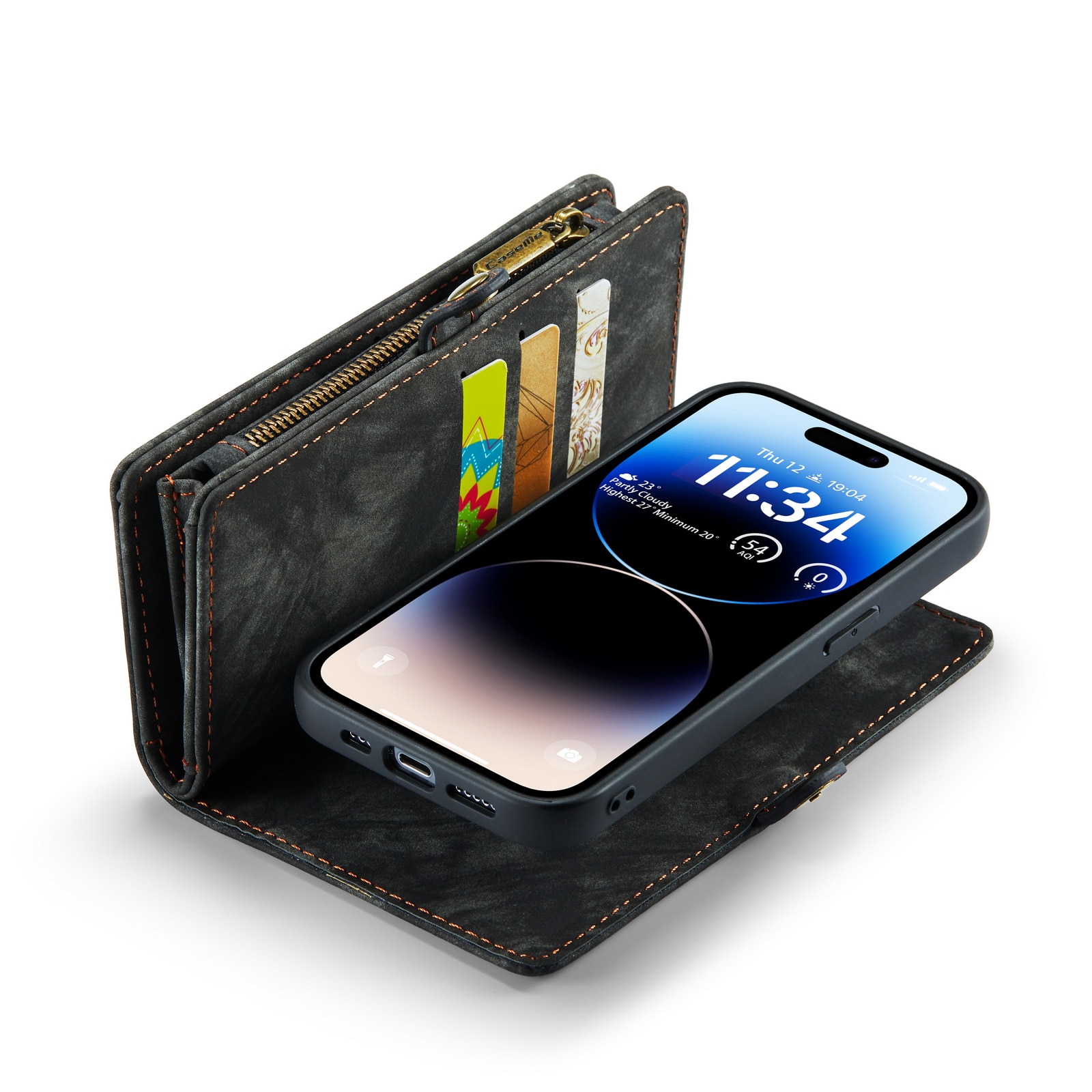 Cartera Multi-Slot iPhone 14 Pro Max Gris