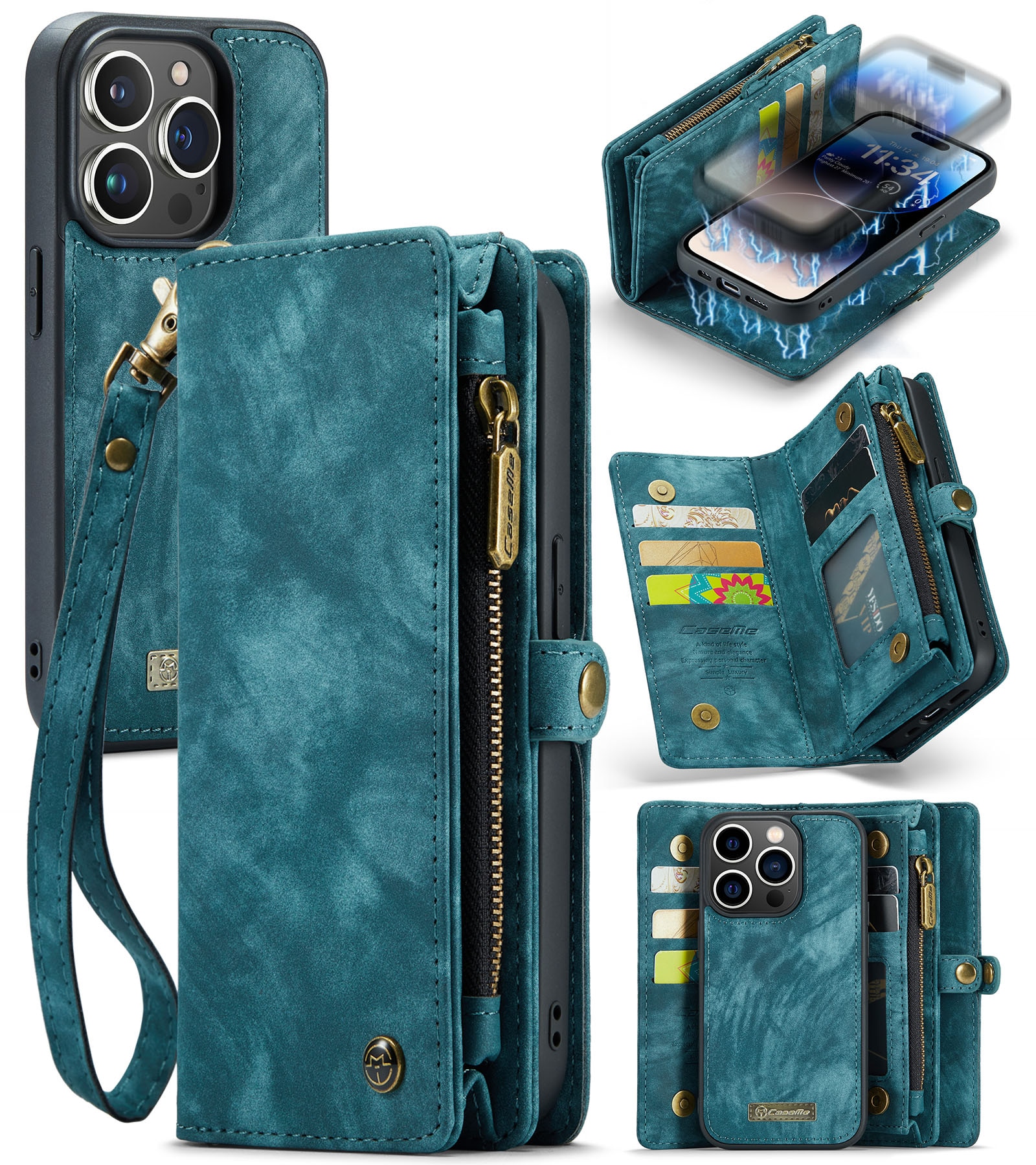 Cartera Multi-Slot iPhone 14 Pro Azul