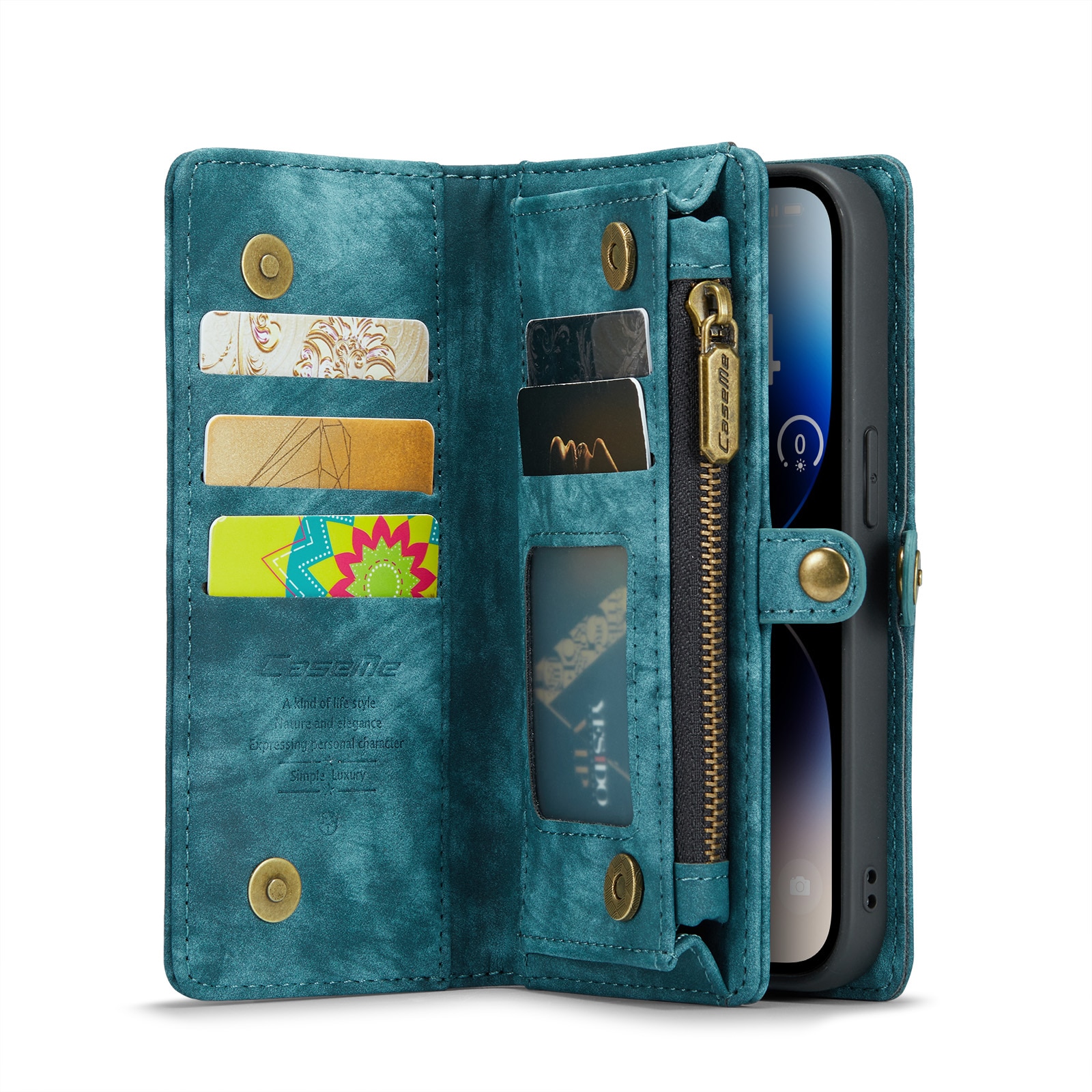 Cartera Multi-Slot iPhone 14 Pro Azul