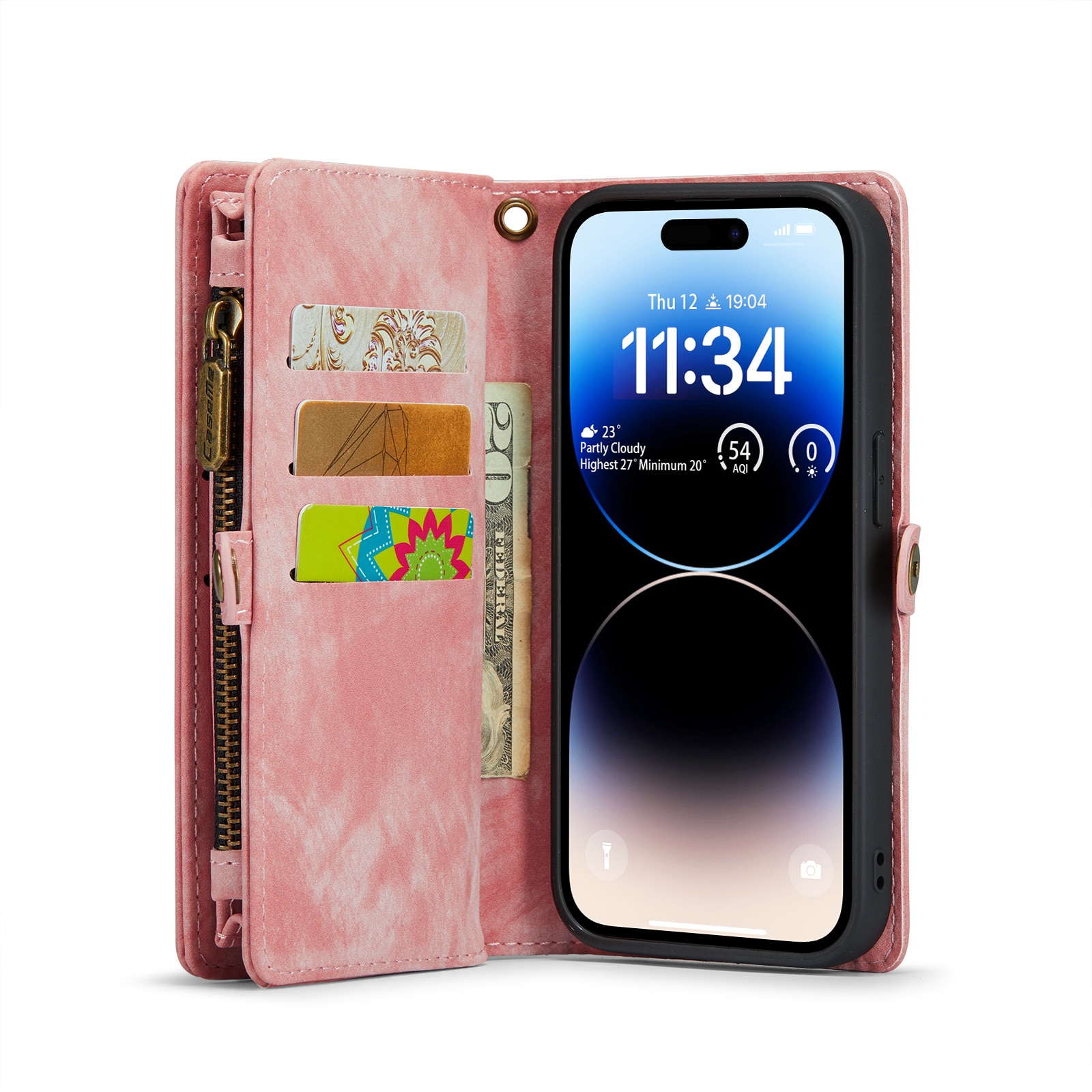 Cartera Multi-Slot iPhone 14 Pro Rosa