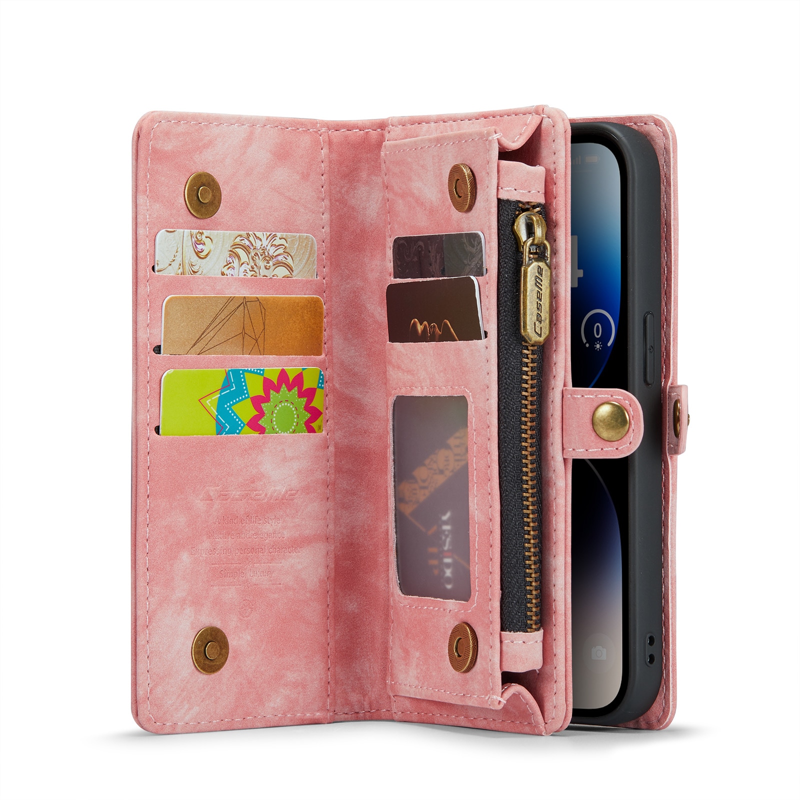 Cartera Multi-Slot iPhone 14 Pro Max Rosado