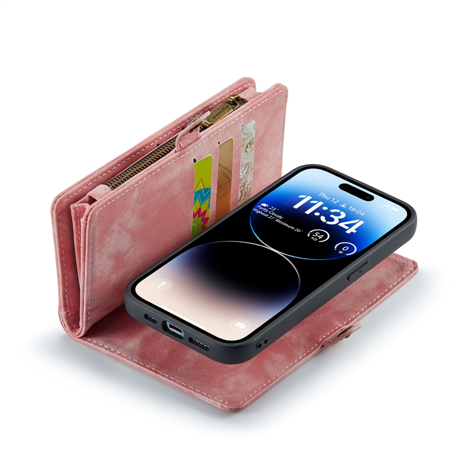 Cartera Multi-Slot iPhone 14 Pro Max Rosado