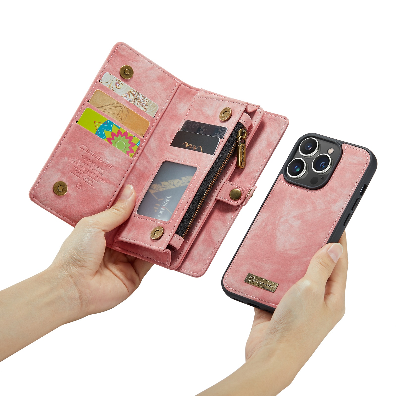 Cartera Multi-Slot iPhone 14 Pro Rosa