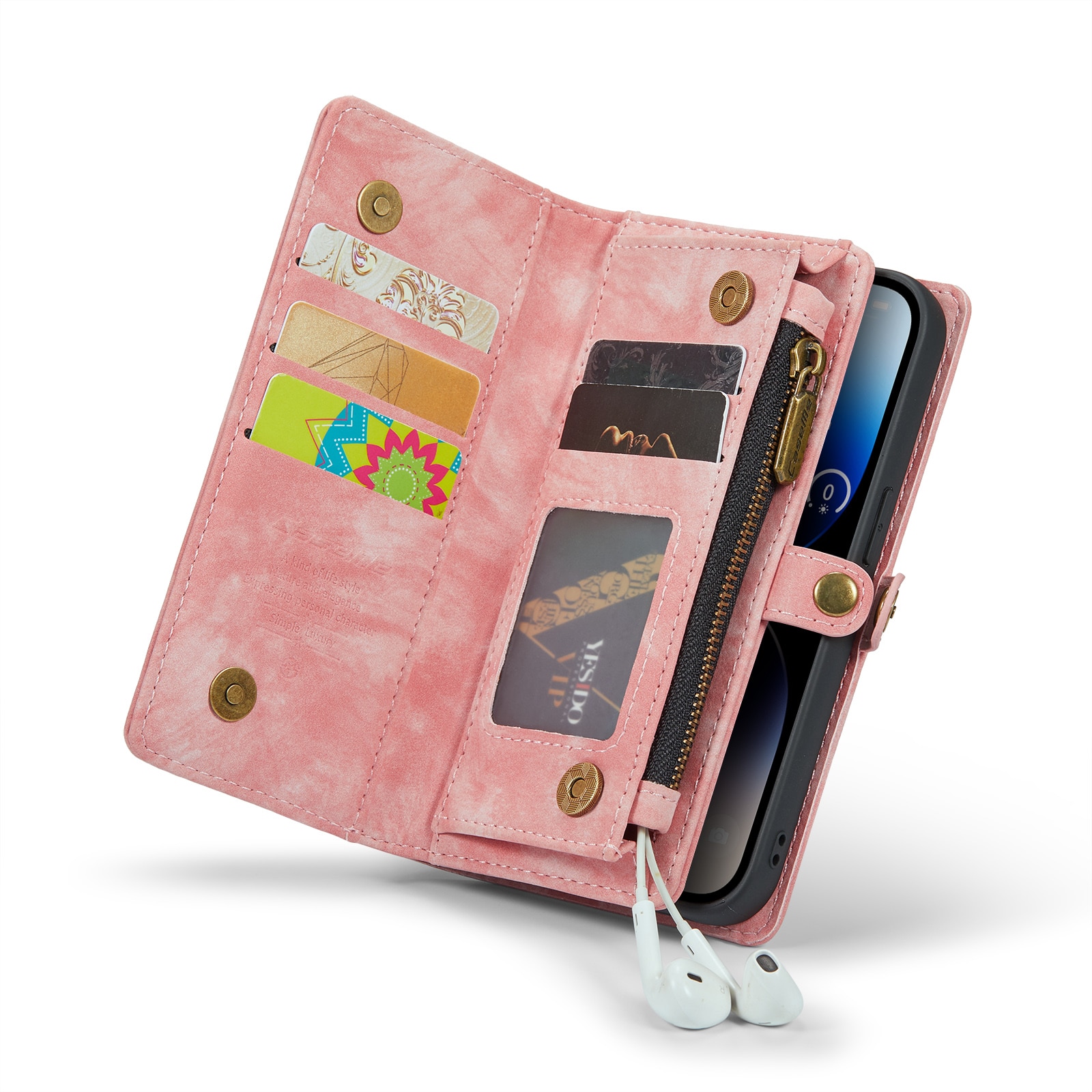 Cartera Multi-Slot iPhone 14 Pro Rosa