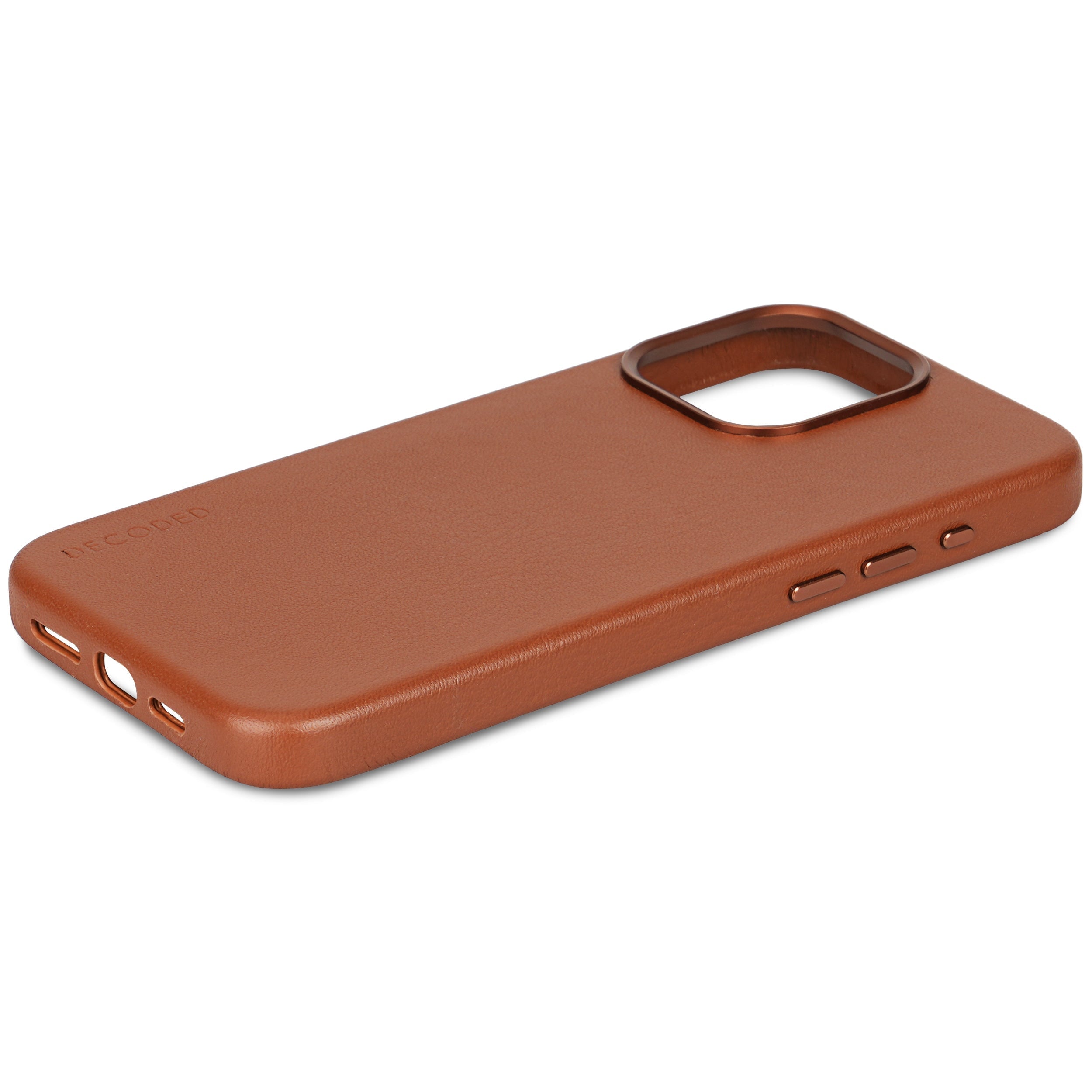 Leather Back Cover iPhone 15 Pro Tan