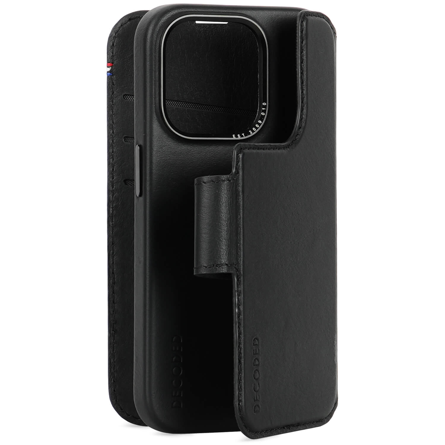 Detachable Wallet Leather iPhone 15 Pro Black