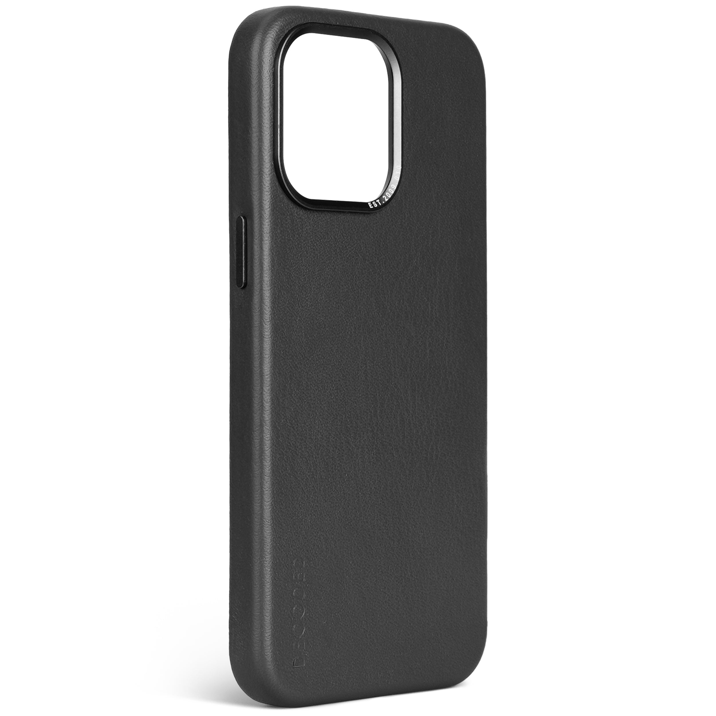 Leather Back Cover iPhone 15 Pro Max Black