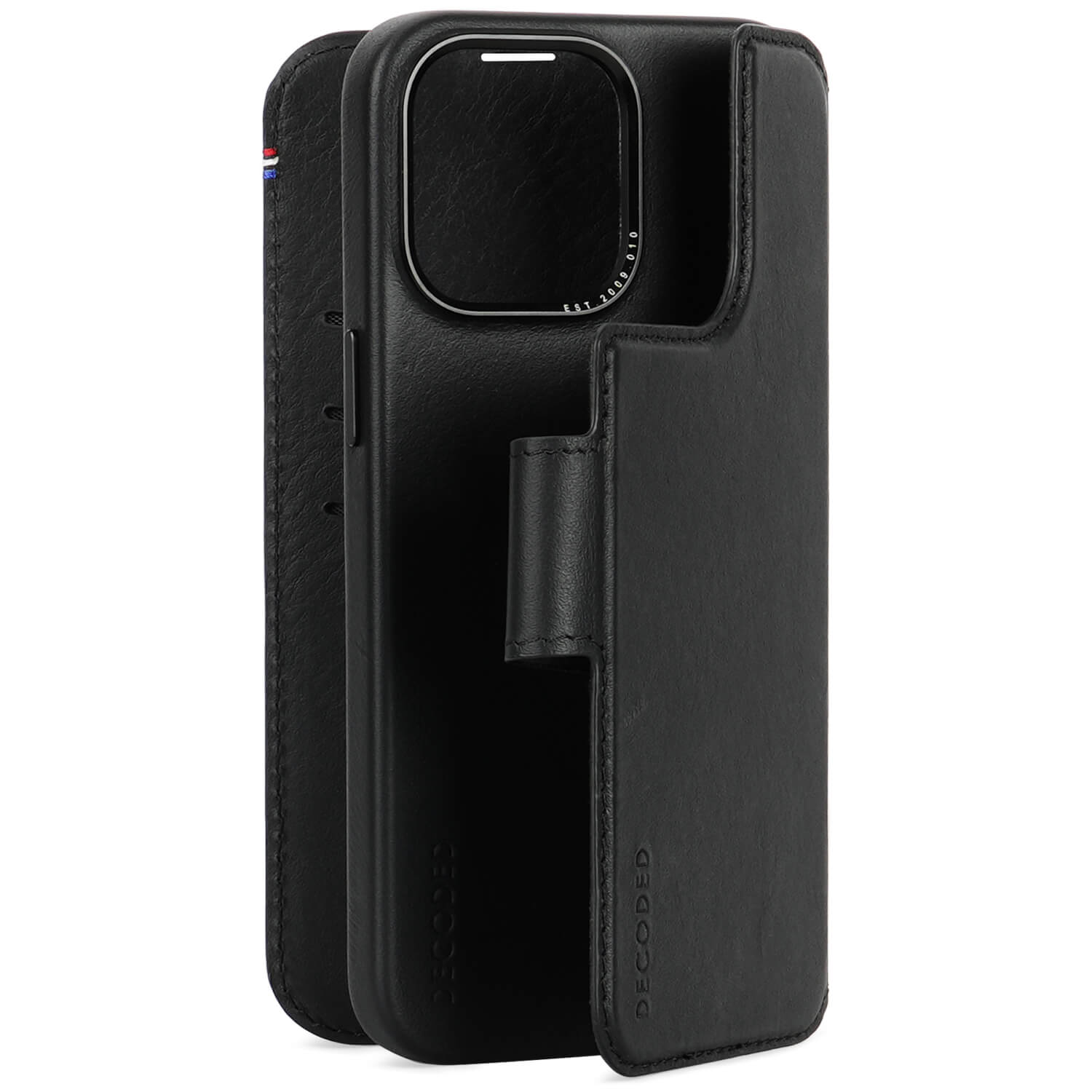 Detachable Wallet Leather iPhone 15 Pro Max Black