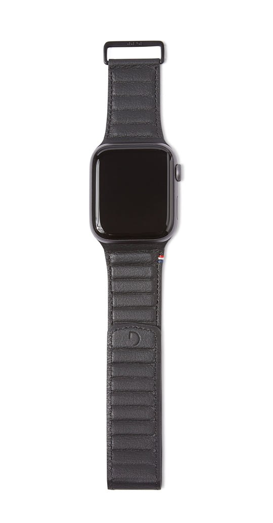 Leather Magnetic Traction Strap Apple Watch 40mm Black