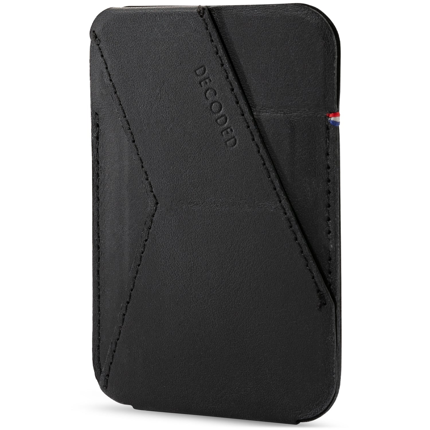 Leather MagSafe Card/Stand Sleeve Black