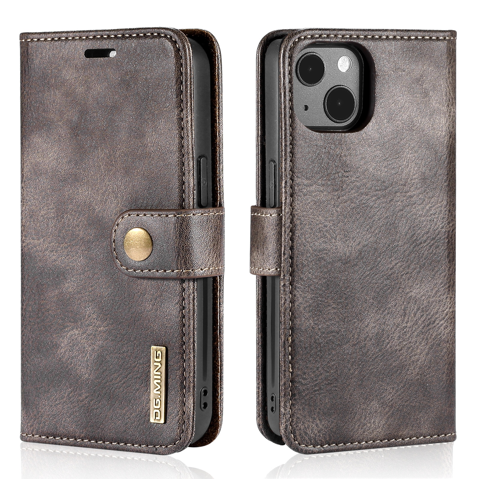 Cartera Magnet Wallet iPhone 13 Mini Brown