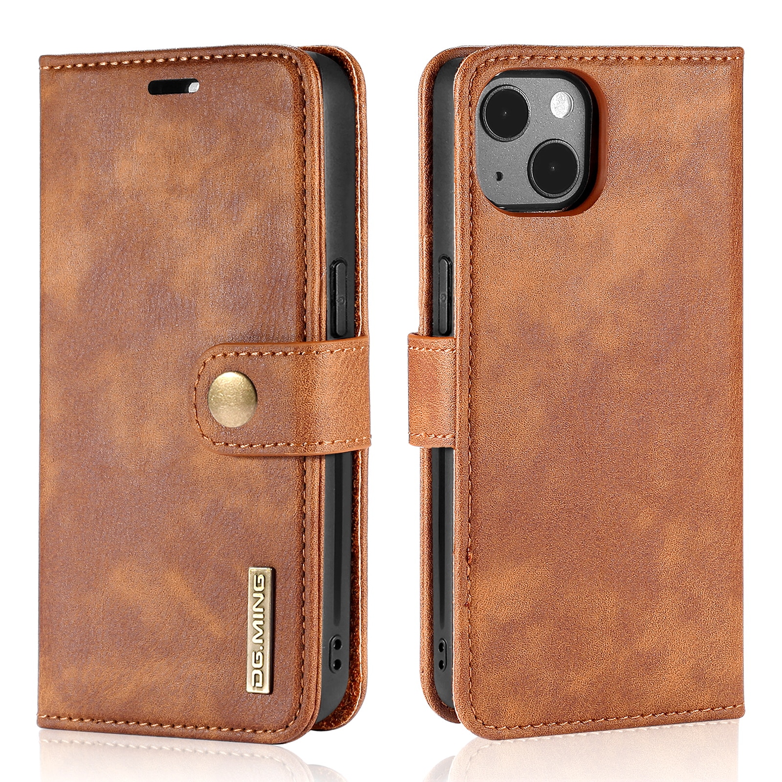 Cartera Magnet Wallet iPhone 13 Mini Cognac