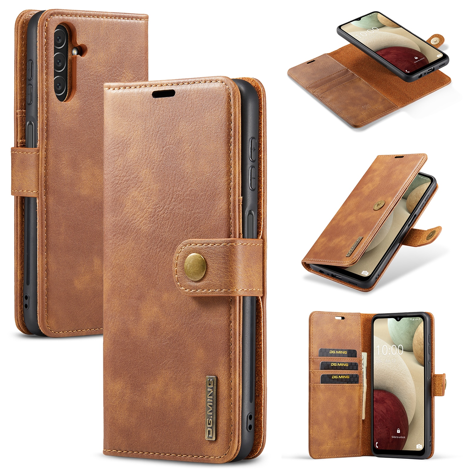 Cartera Magnet Wallet Samsung Galaxy A14 Cognac
