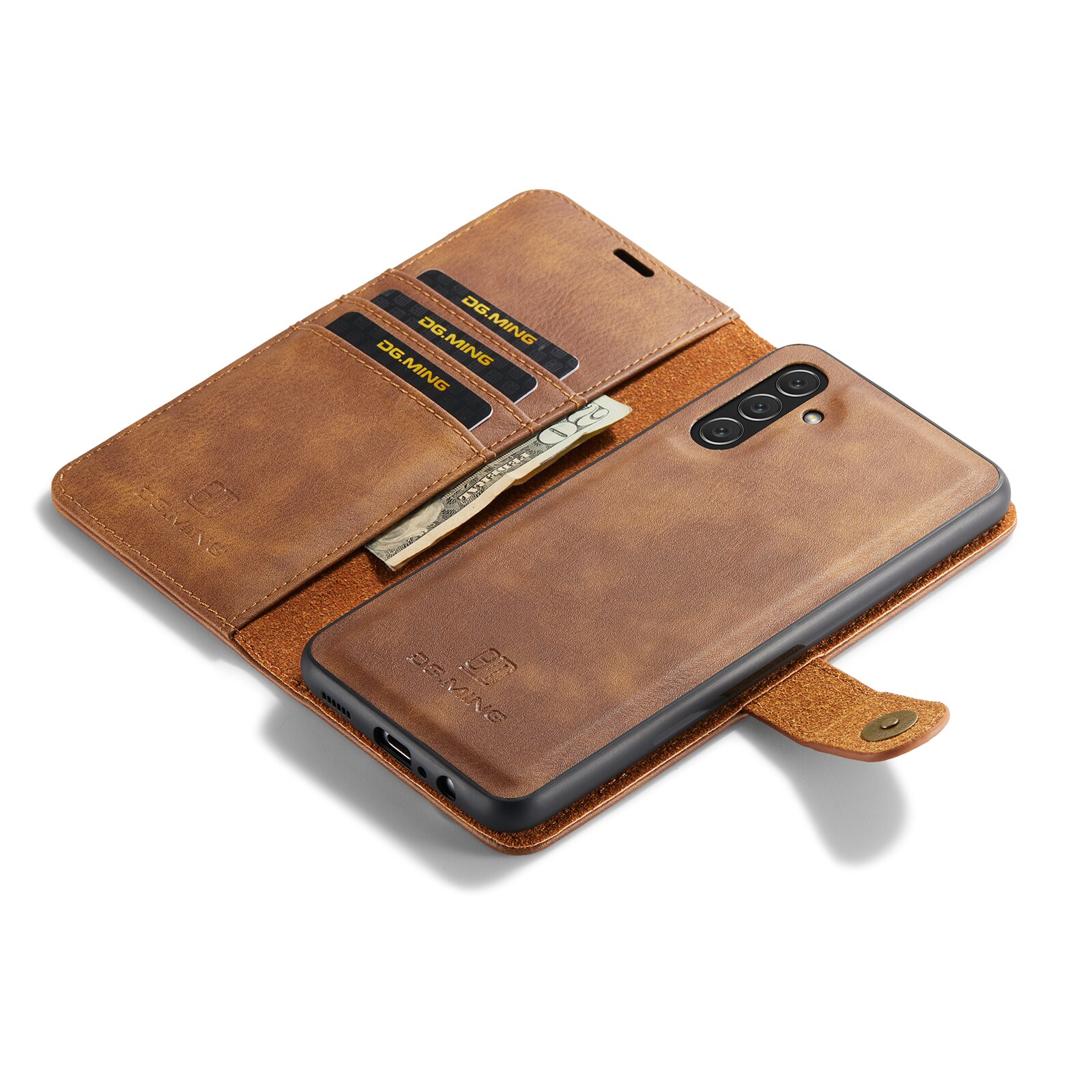 Cartera Magnet Wallet Samsung Galaxy A14 Cognac