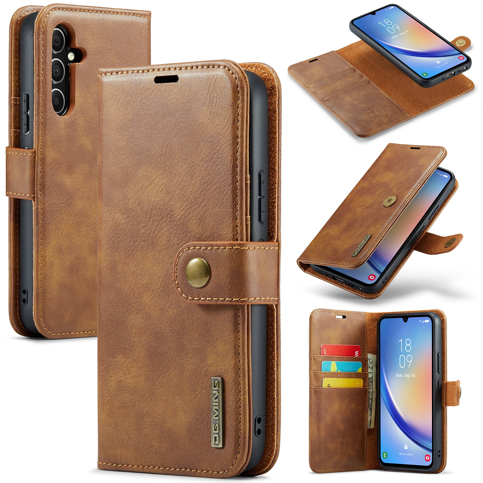 Cartera Magnet Wallet Samsung Galaxy A34 Coñac