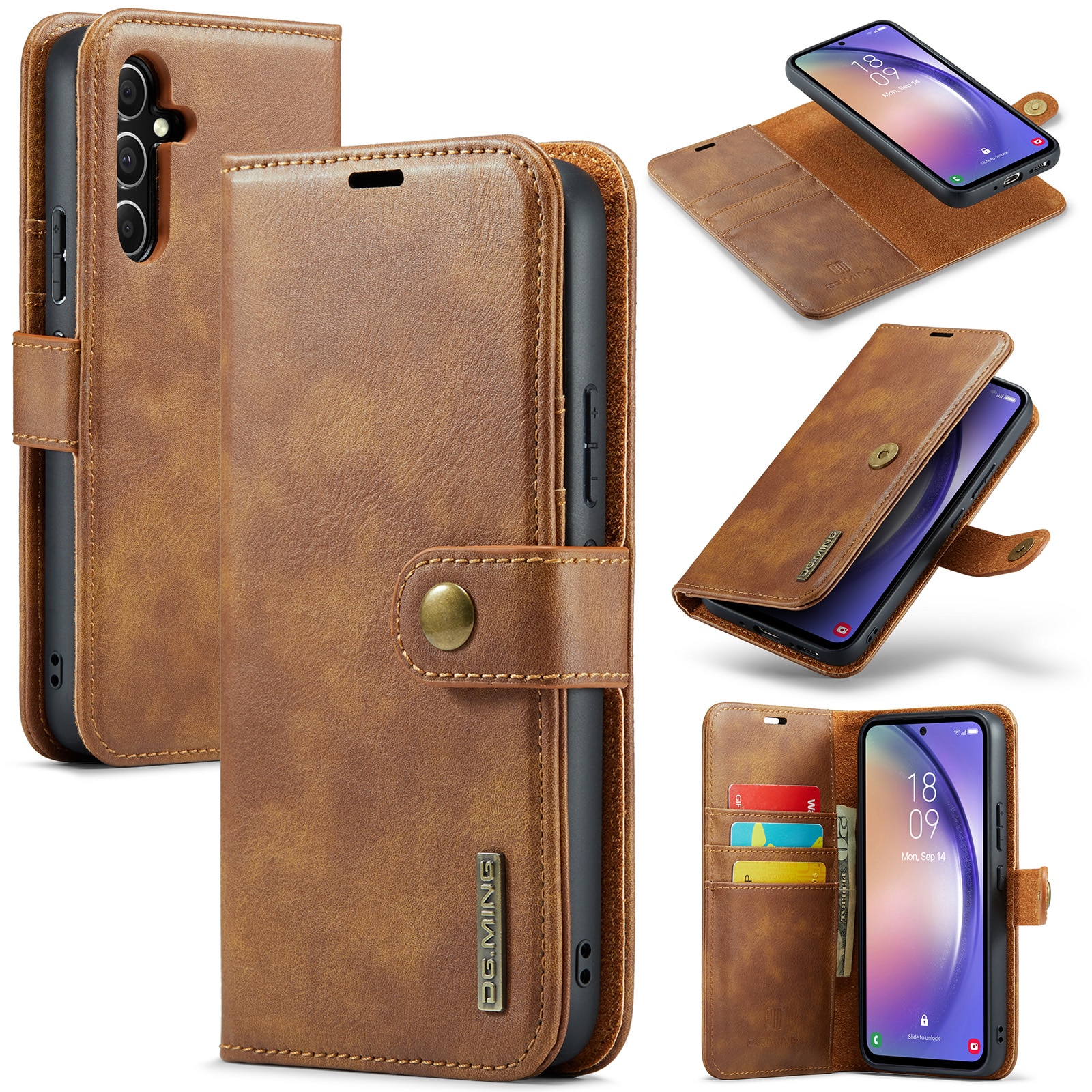 Cartera Magnet Wallet Samsung Galaxy S23 FE Cognac