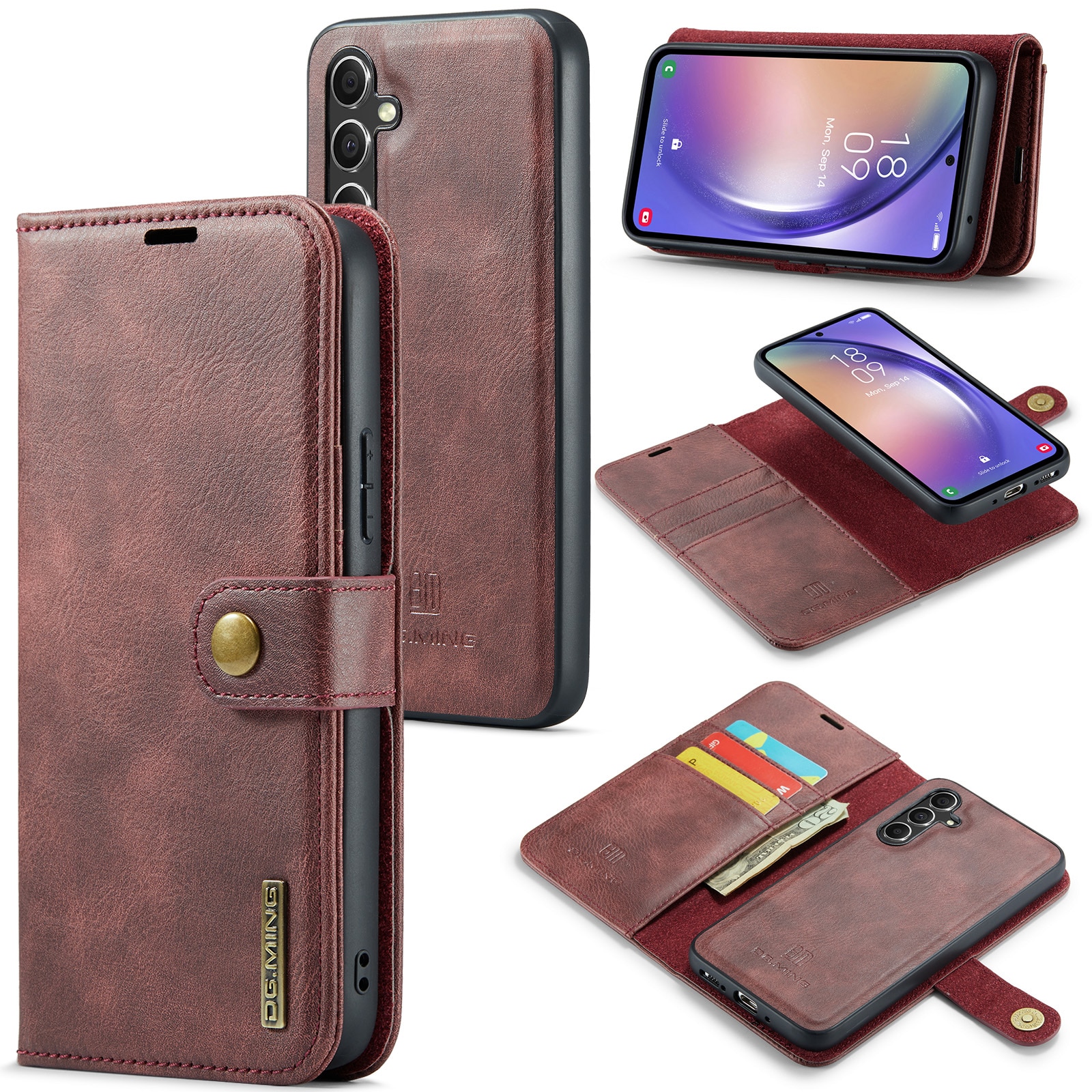 Cartera Magnet Wallet Samsung Galaxy A25 Red