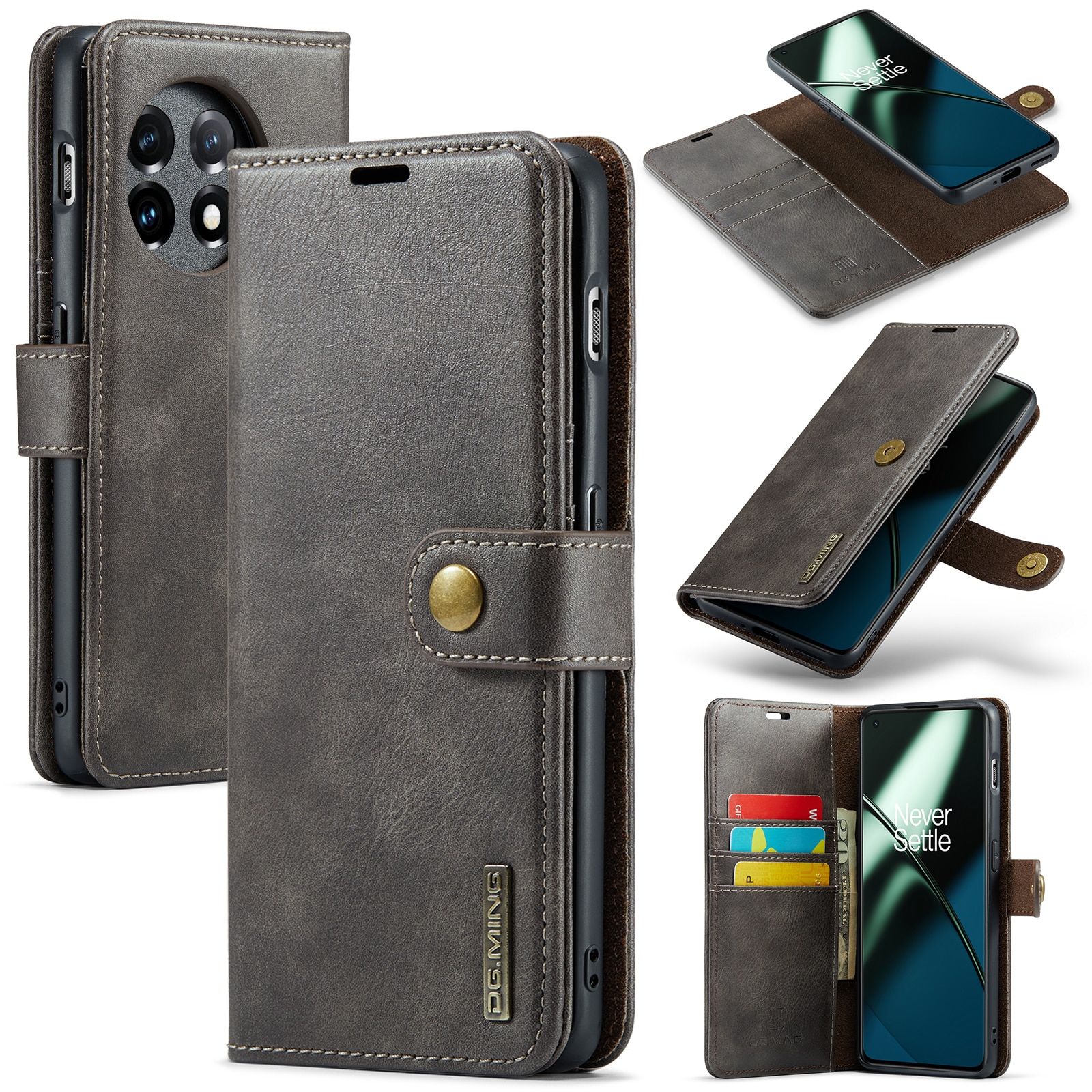 Cartera Magnet Wallet  OnePlus 11 Brown