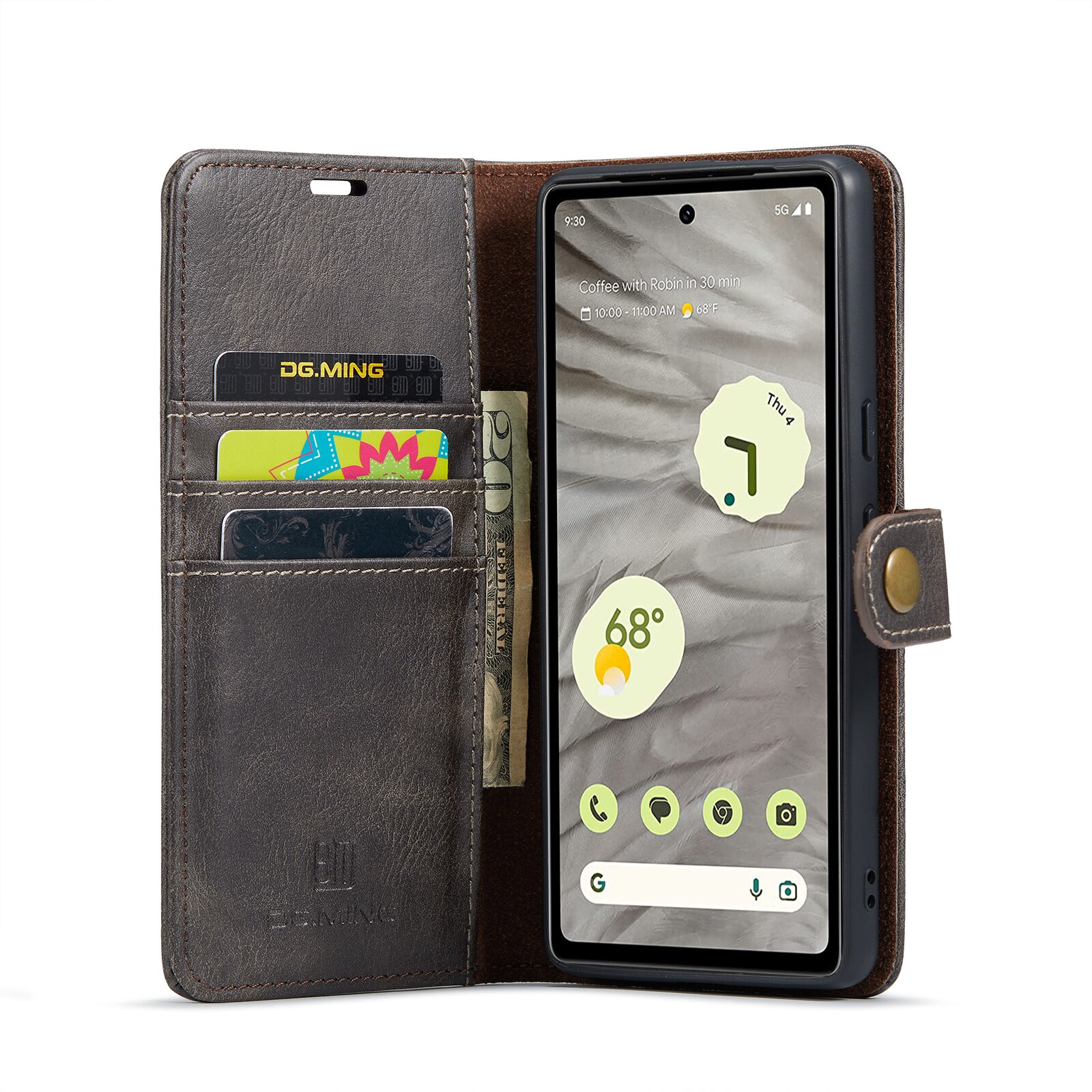 Cartera Magnet Wallet Google Pixel 7a Brown