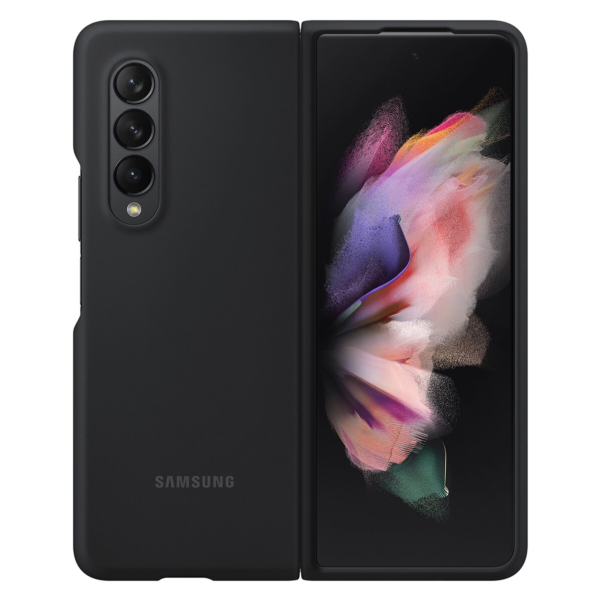 Silicone Cover Samsung Galaxy Z Fold 3 Black